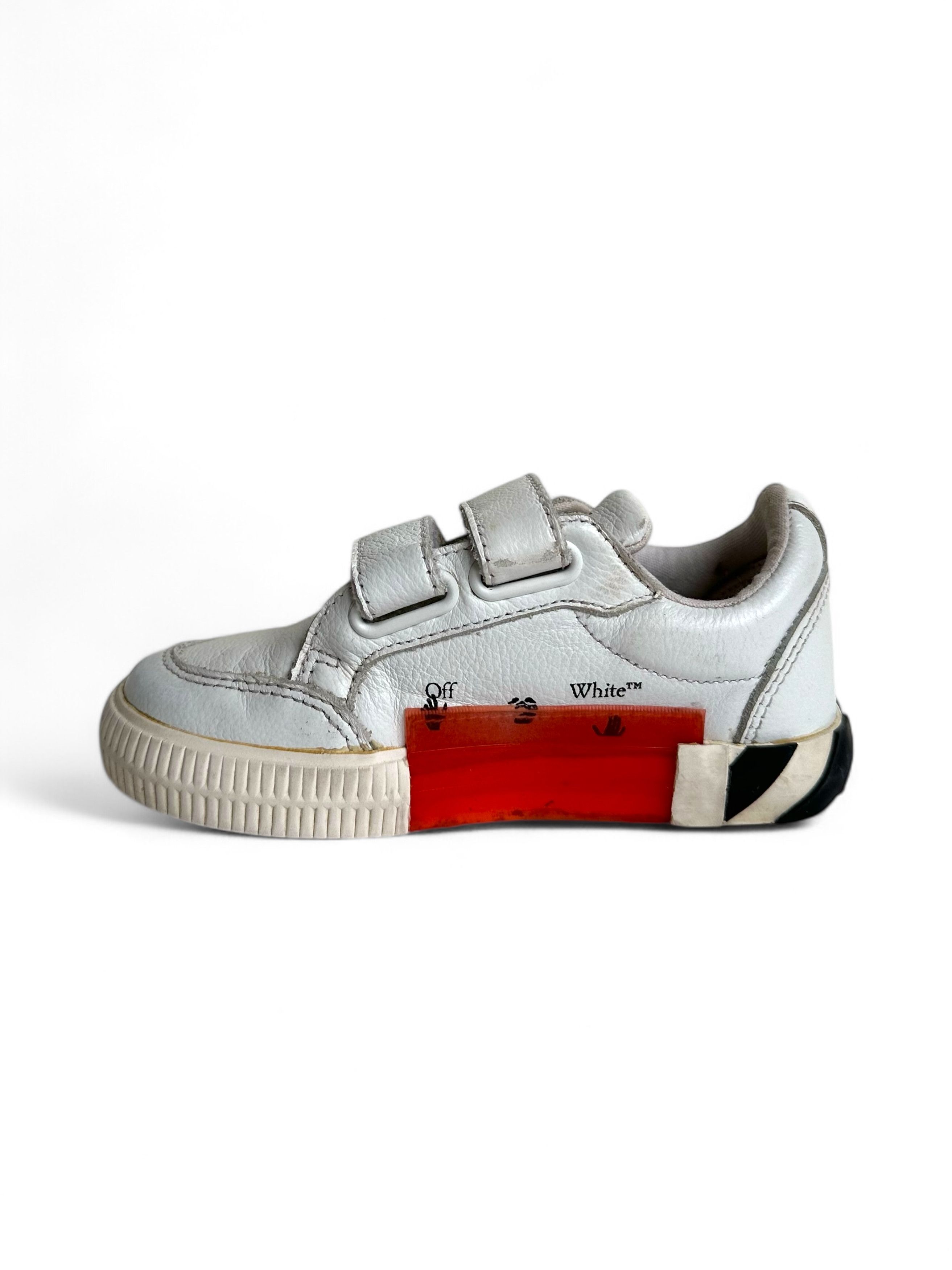 Off-White Off White Kids Velcro Vulcanized Low Top Sneakers Size US 4 / IT 34 - 2 Thumbnail