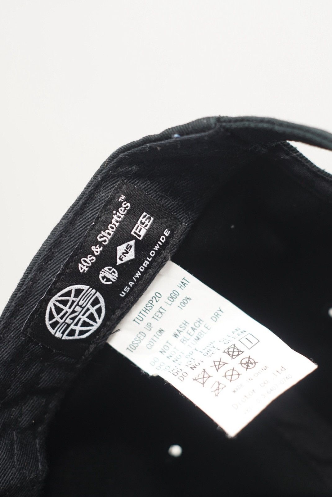 40's & Shorties 40’s & Shorties Tossed Up Text Logo hat Size ONE SIZE - 4 Thumbnail