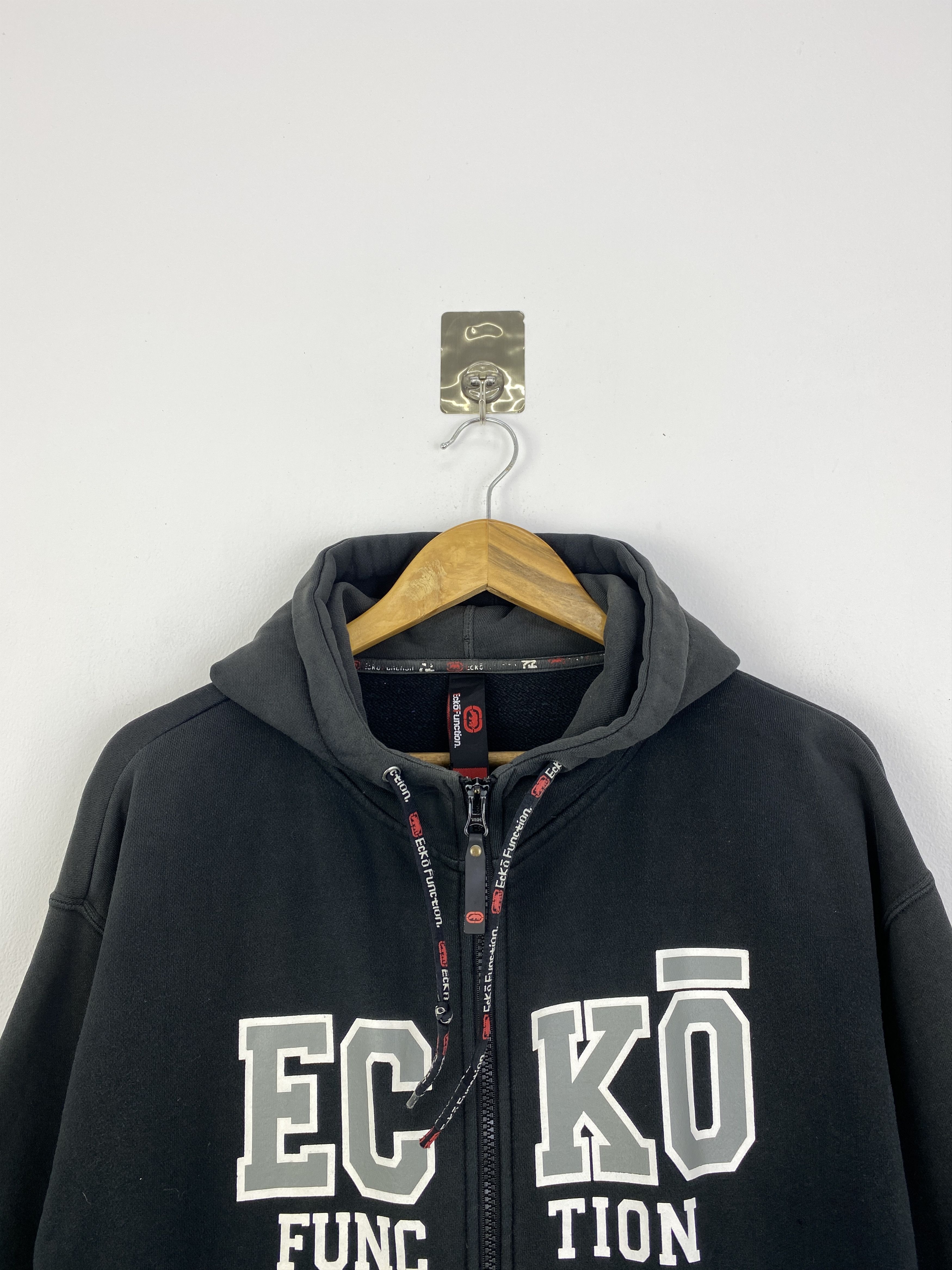 Ecko Unltd. × Vintage Vintage Ecko Function Wording Zipper Hoodie SH0044 Size US L / EU 52-54 / 3 - 2 Thumbnail
