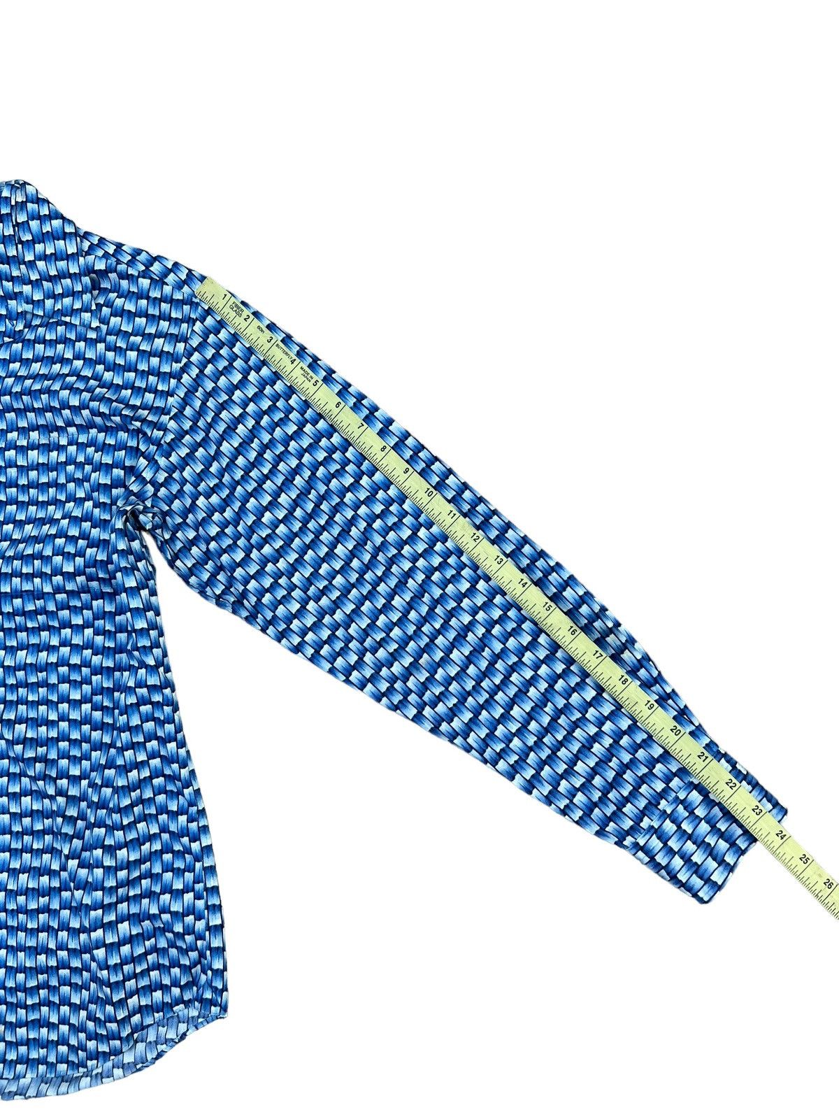 wjk JUNMEN Japan Blue Bamboo Striped Design Long Sleeve Shirt Size US M / EU 48-50 / 2 - 4 Thumbnail