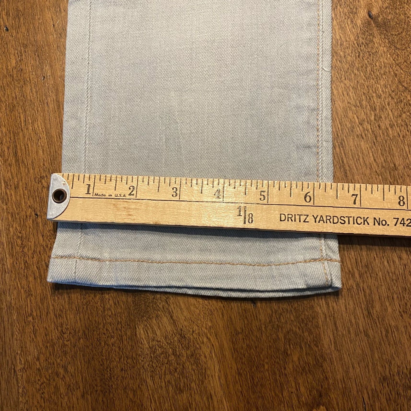 Vintage VINTAGE Pilcro & The Letterpress Jeans Stet Women 32x29 Light Blue Washed Jeans Women 32 STET Womens Size 24" / US 00 / IT 34 - 7 Thumbnail