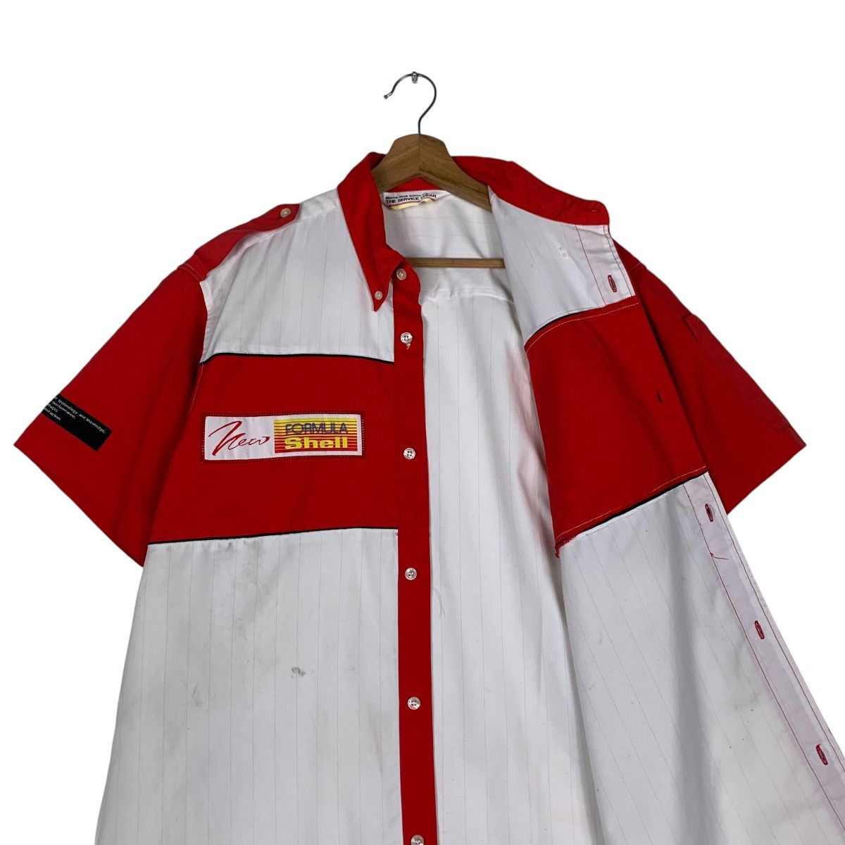 Formula 1 Vintage SHELL Work Shirt #1319-C59 Size US M / EU 48-50 / 2 - 10 Thumbnail