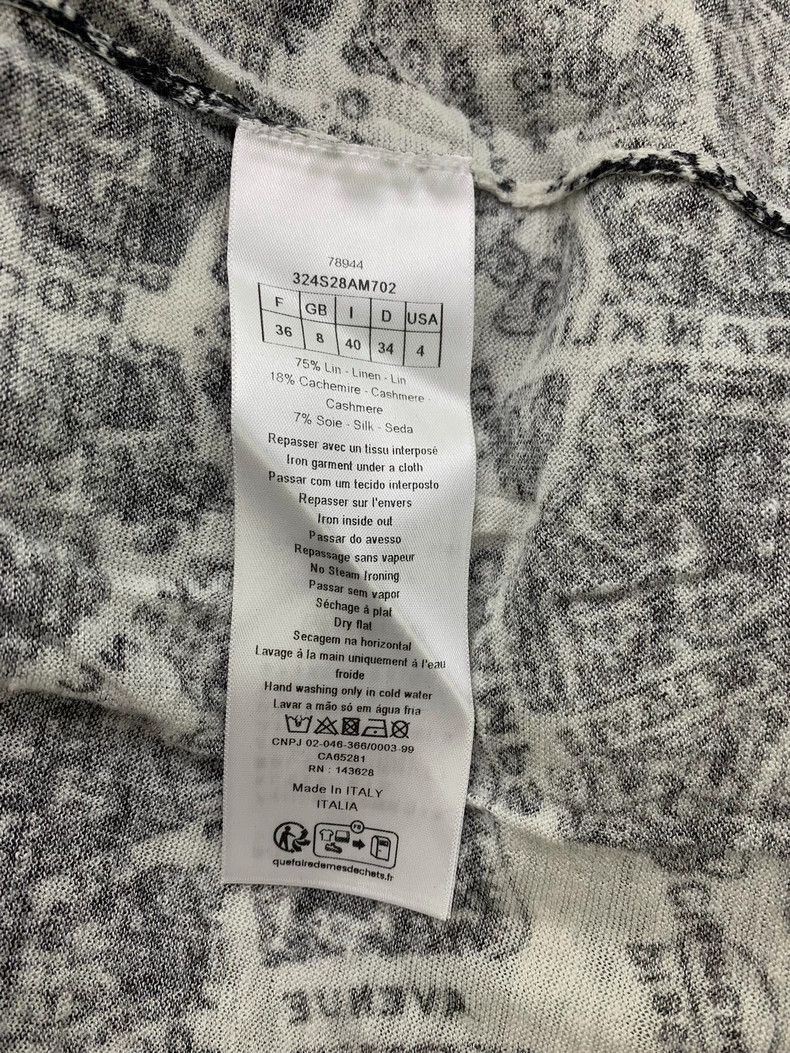 Dior Dior Black and white printed letter printed short-sleeved Size XS / US 0-2 / IT 36-38 - 5 Thumbnail