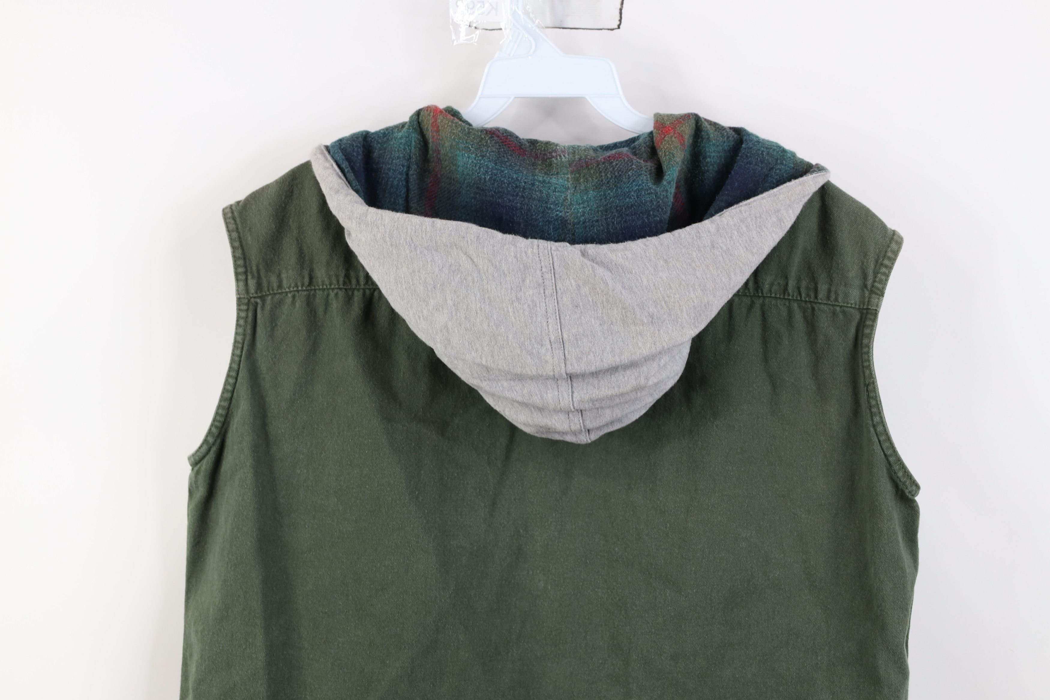 UNIONBAY Vintage 90s Unionbay Surfing Sleeveless Hooded Trucker Vest Size S / US 4 / IT 40 - 12 Thumbnail