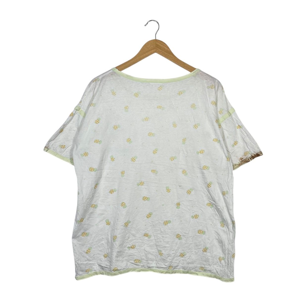 Courreges Courrèges Paris Pineapple Monogram Pocket T-Shirt White Size M / US 6-8 / IT 42-44 - 4 Thumbnail