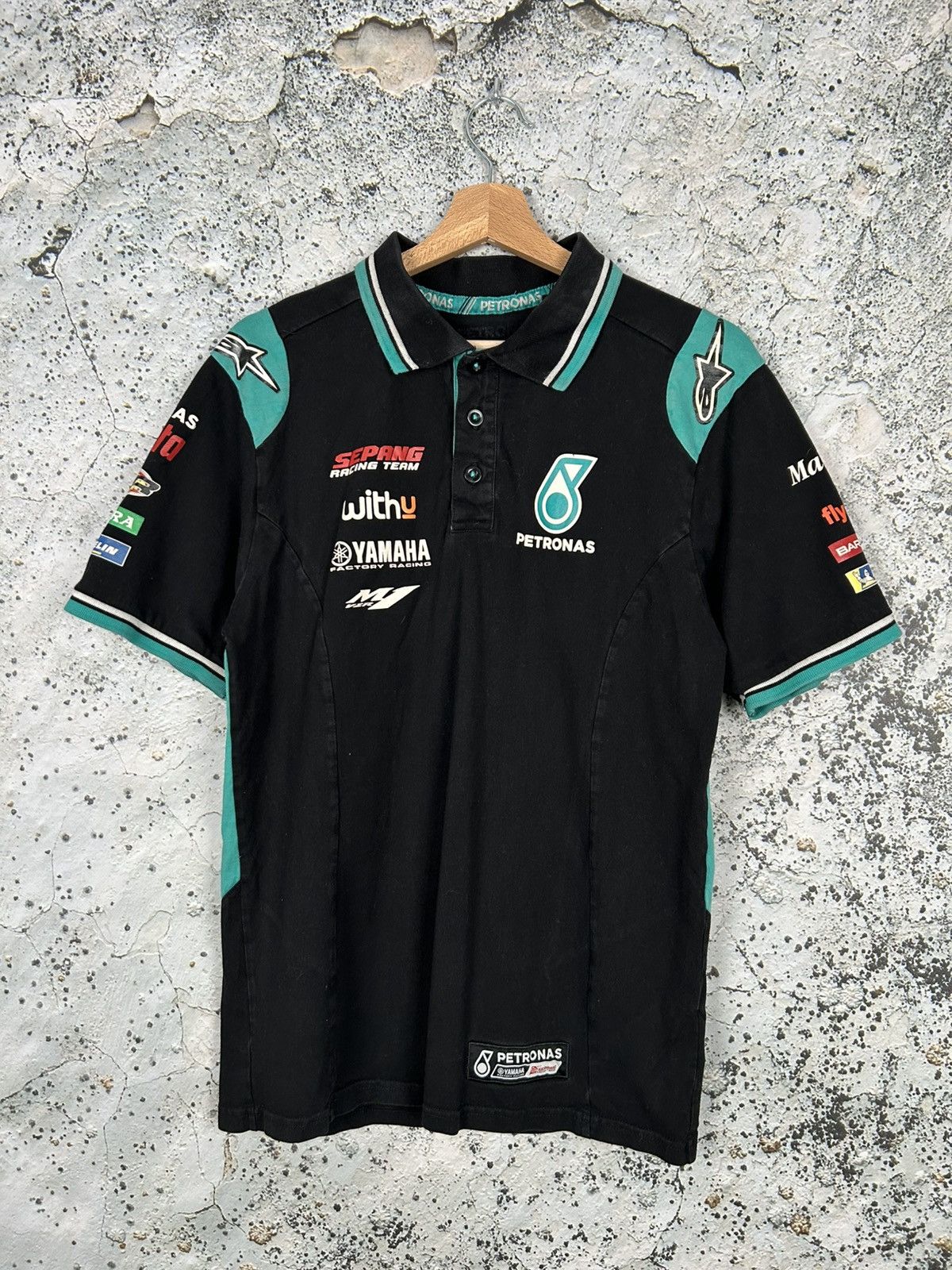 Vintage Vintage Petronas Yamaha Racing Polo Tee Motorsport Hype Size US M / EU 48-50 / 2 - 1 Thumbnail