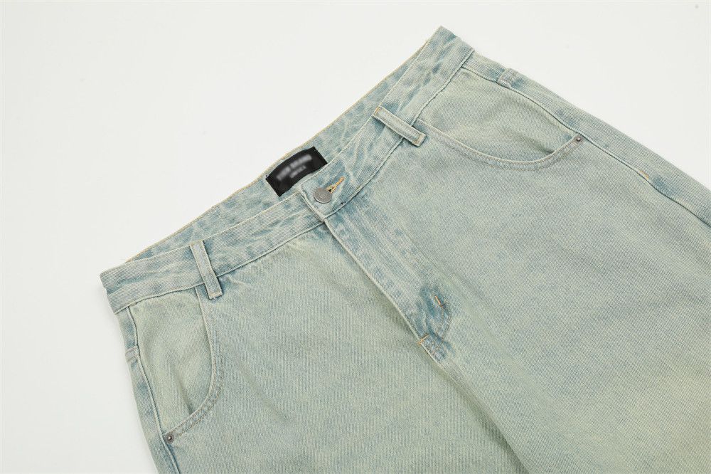Japanese Brand × Jean Vintage distressed split stitching light washed jeans Size US 32 / EU 48 - 4 Thumbnail