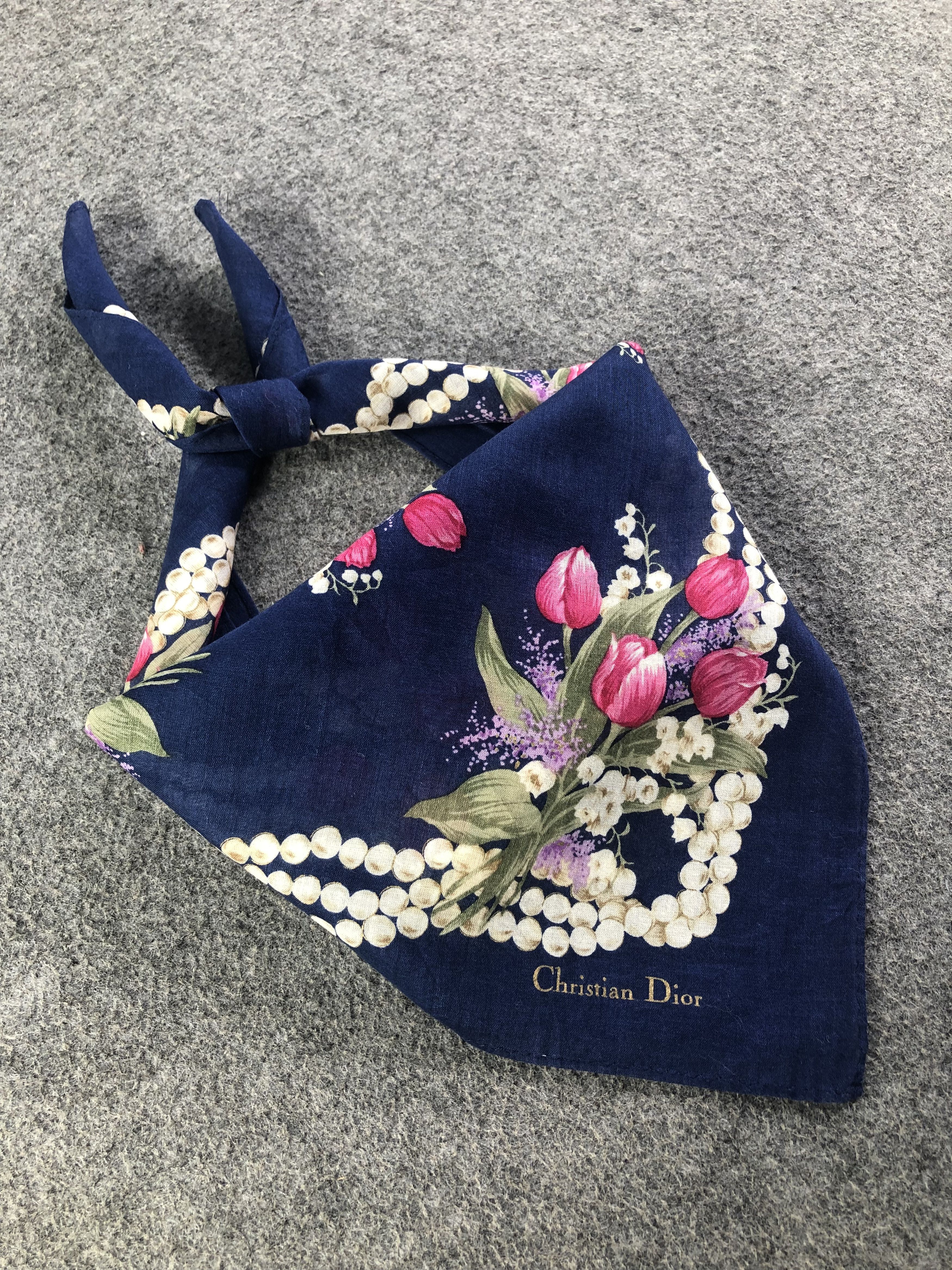 Vintage Christian Dior Handkerchief / Bandana / Neckerchief Size ONE SIZE - 2 Thumbnail