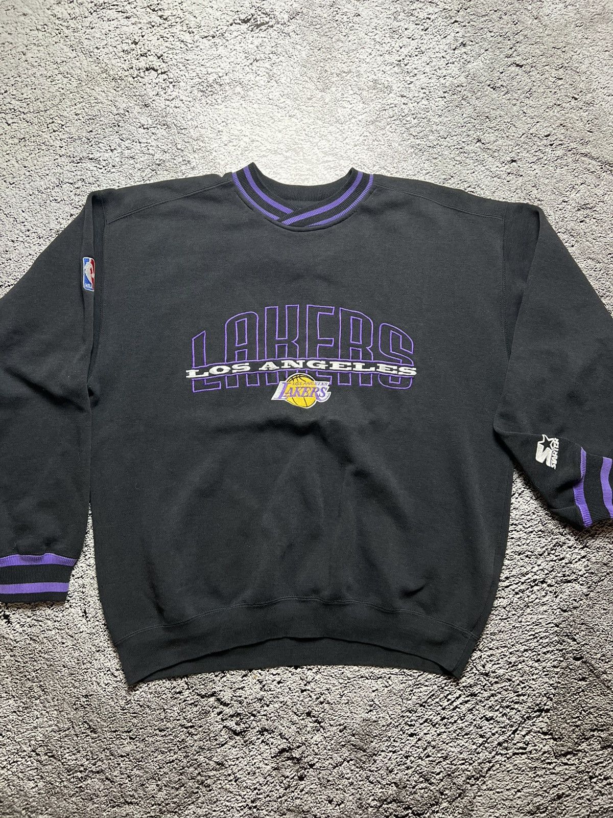 NBA × Starter × Vintage VTG 90’s Los Angeles Lakers NBA starter sweatshirt Kobe Size US M / EU 48-50 / 2 - 1 Thumbnail