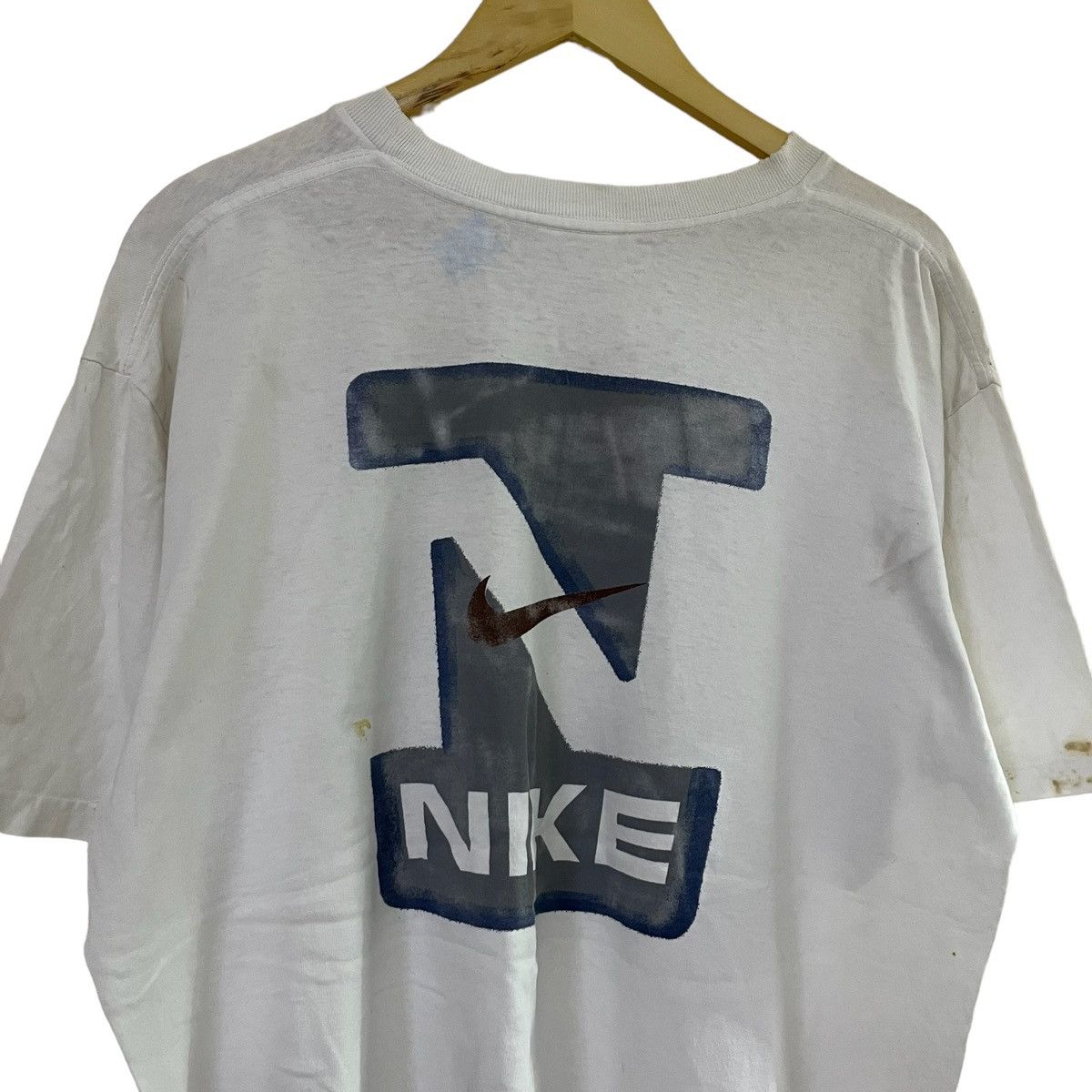 Nike × Vintage Vintage 90’s Nike Swoosh Size US XL / EU 56 / 4 - 3 Thumbnail