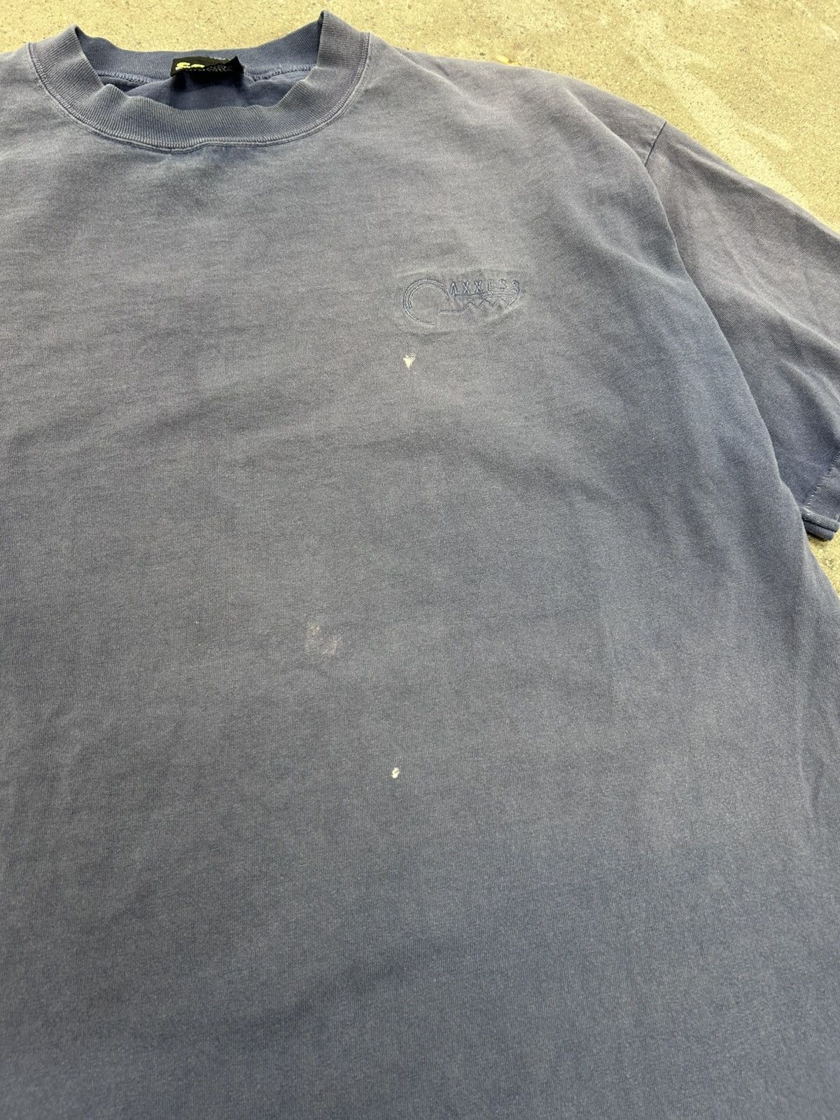 Vintage Vintage 90s Essential Sunfaded T Shirt Blue Single Stitch Size US XL / EU 56 / 4 - 3 Thumbnail