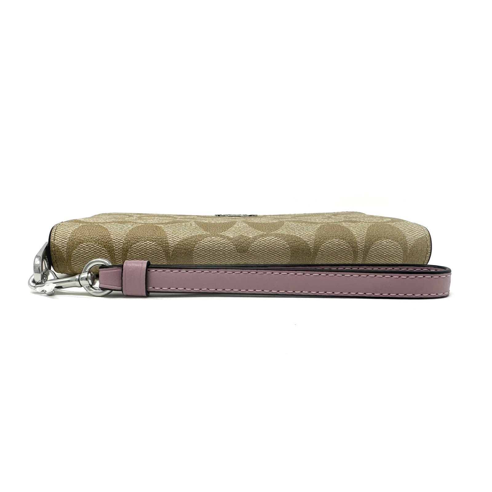 Coach Coach Long Zip Around Wallet Signature Canvas Purple C4452 Size ONE SIZE - 4 Thumbnail