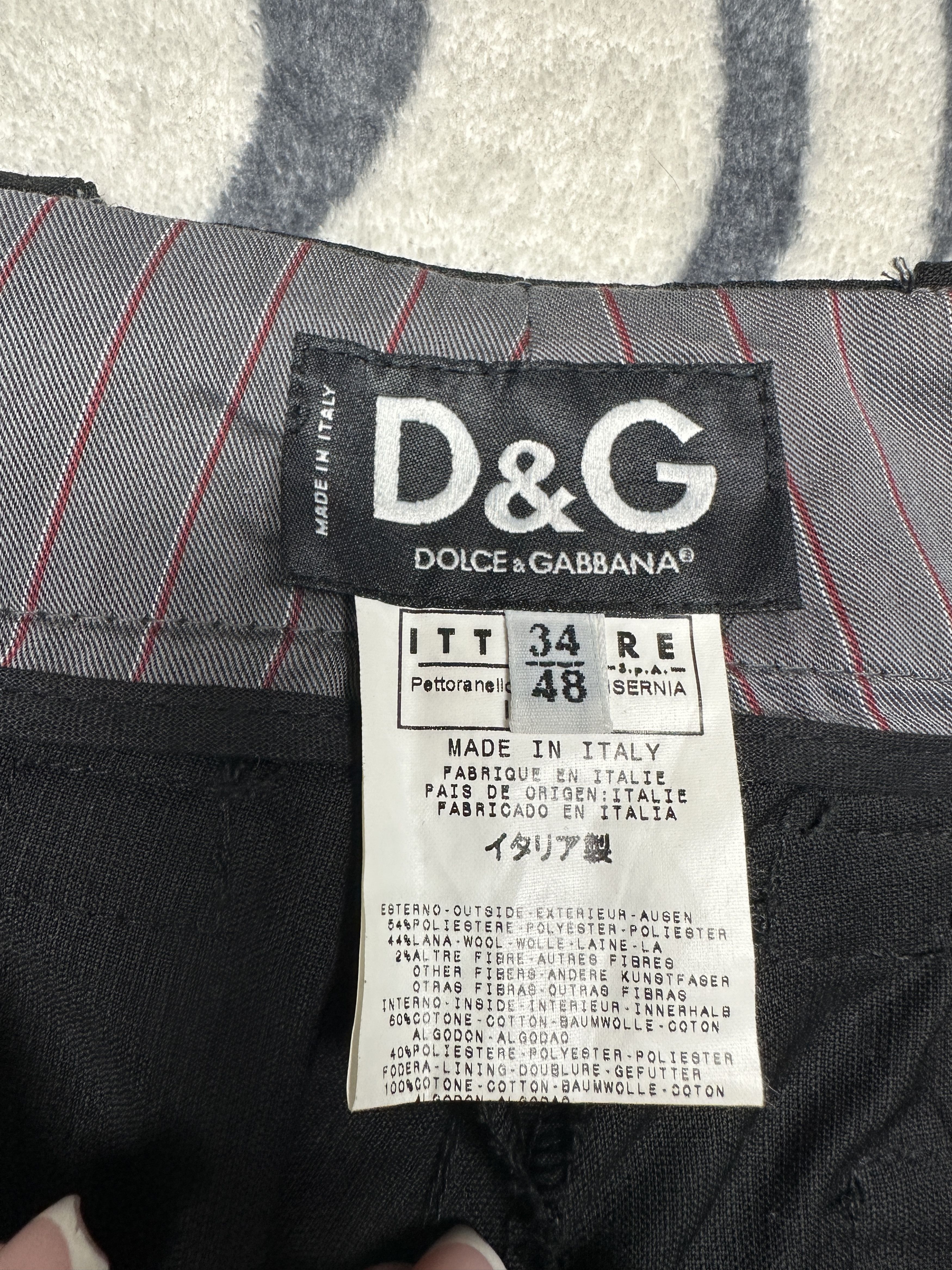 Dolce & Gabbana Dolce & Gabbana Mens Classic Pants Trousers Size US 34 / EU 50 - 7 Thumbnail