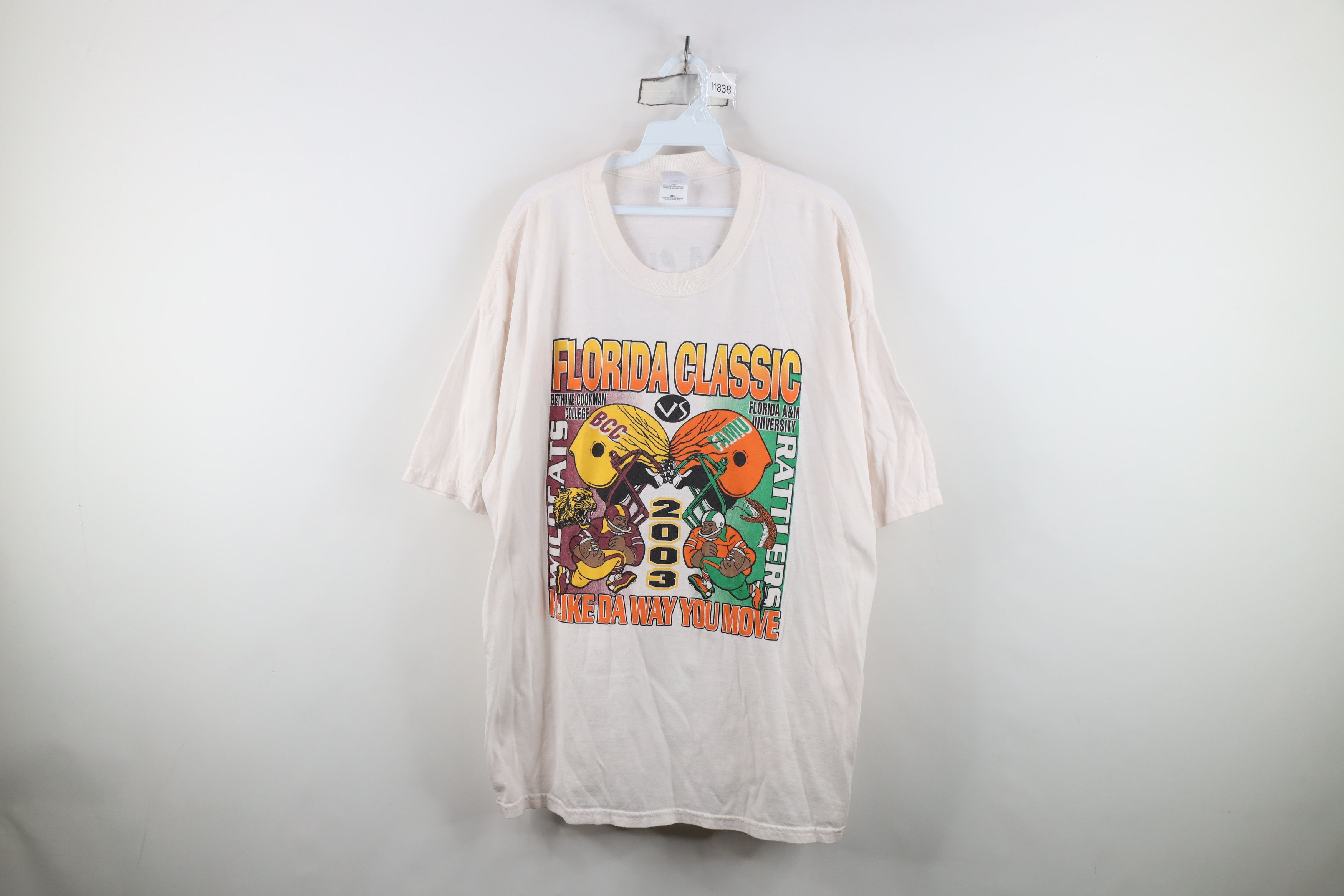 Vintage Vintage Bethune Cookman vs Florida A&M Football T-Shirt Size US XXL / EU 58 / 5 - 1 Thumbnail