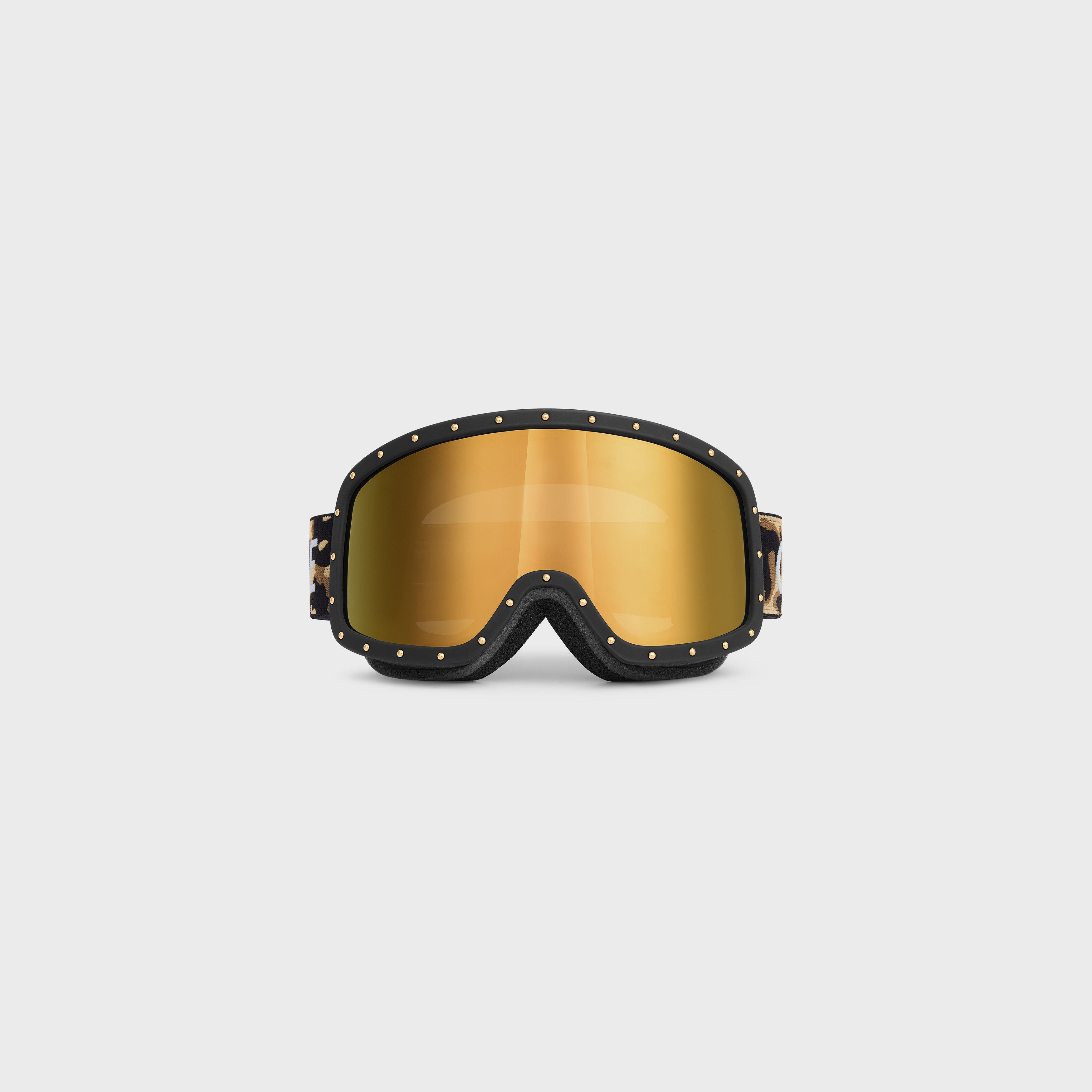 Celine CELINE Ski Mask in Plastic with Metal Studs & Mirror Lenses Size ONE SIZE - 1 Thumbnail