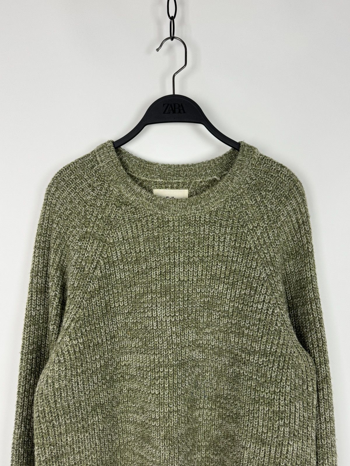 Folk Blend Knitted Crew Neck Sweater