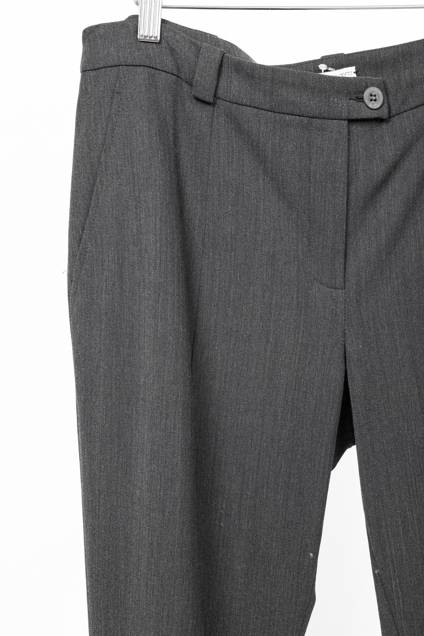 Annette Gortz Annette Gortz AW13 "Only" Wool-Flannel Knit-Trim Trousers Size 34" / US 12 / IT 48 - 4 Thumbnail