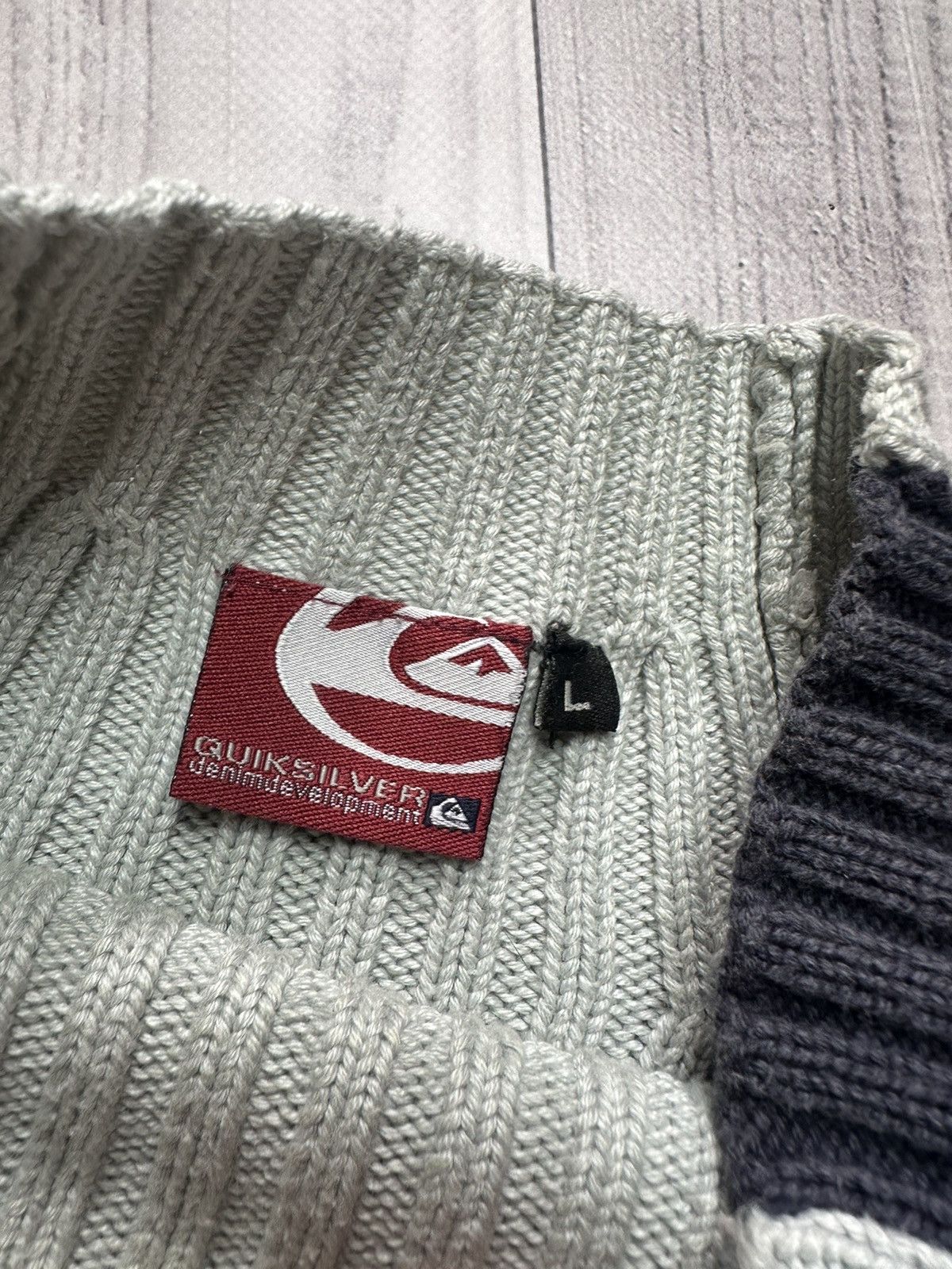 Quiksilver × Vintage Vintage Quicksilver sweater knitted rare Avant-garde L Size US L / EU 52-54 / 3 - 6 Thumbnail