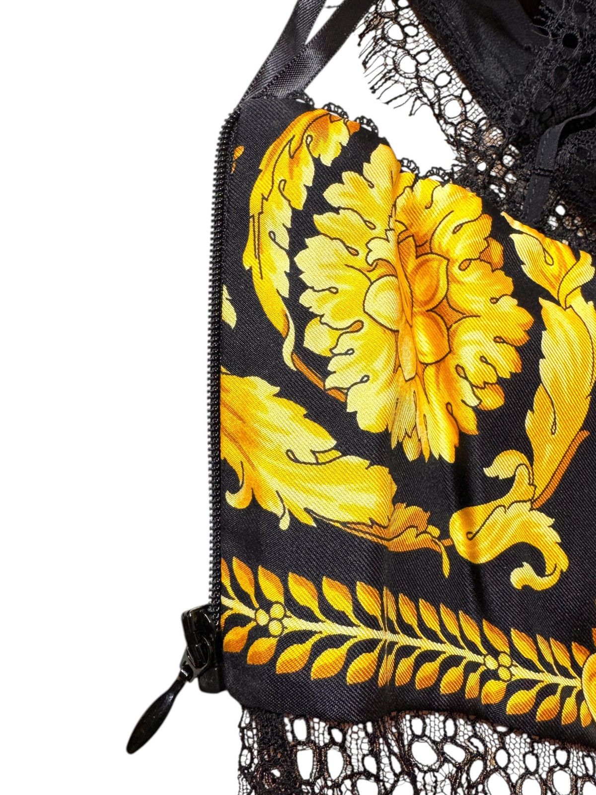 Versace Versace Baroque Silk Lace Bralette Top Size M / US 6-8 / IT 42-44 - 7 Thumbnail