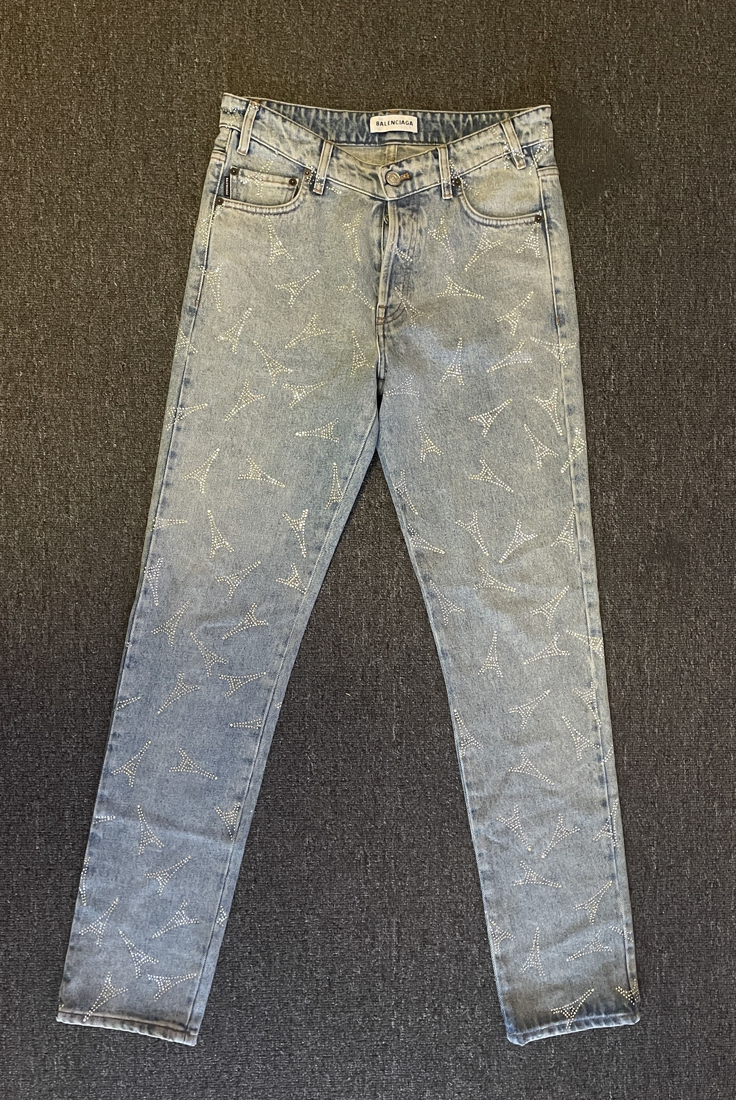 Balenciaga Balenciaga Unisex Diamond Paris Eiffel Tower size 29 Size US 29 - 1 Thumbnail