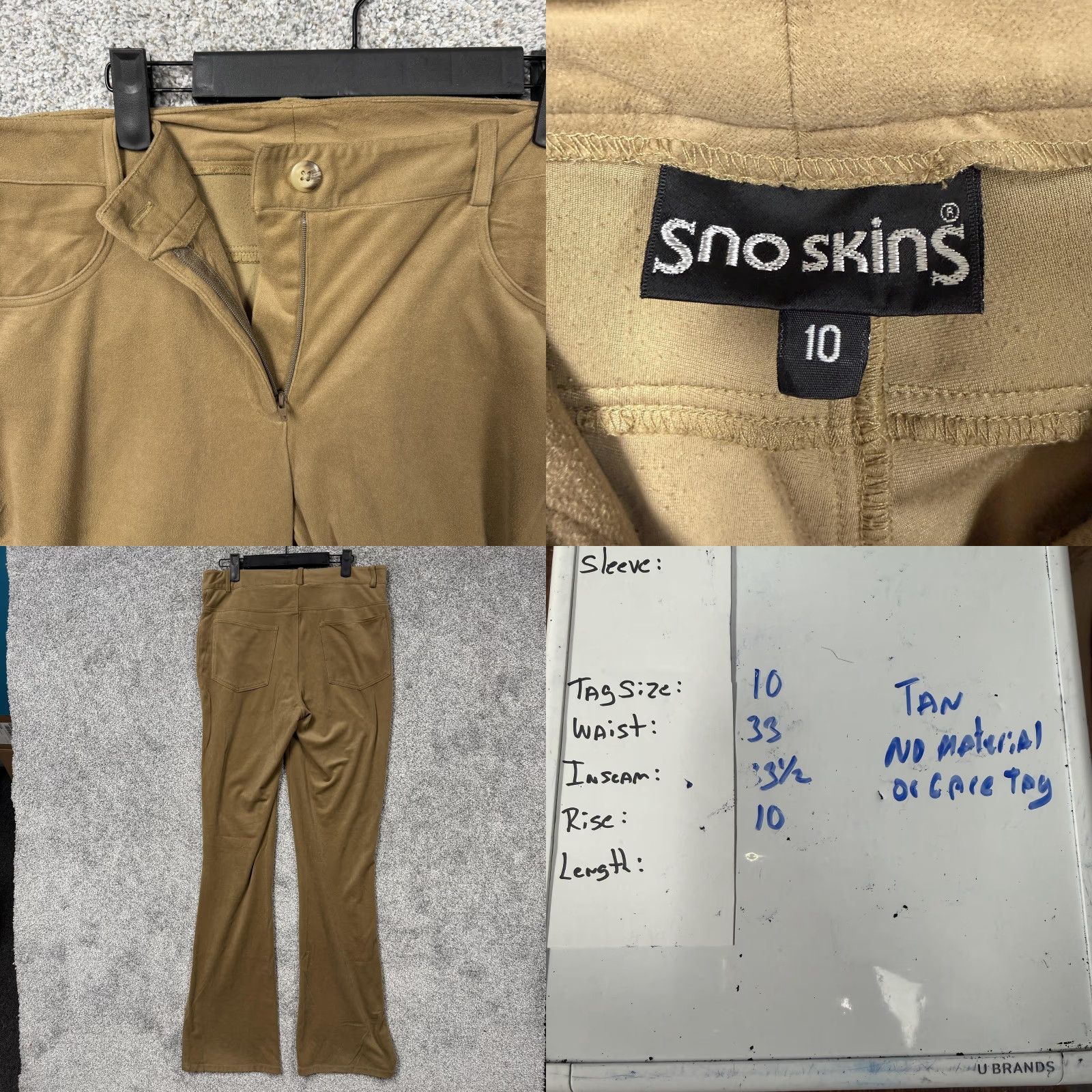 Vintage VINTAGE SnoSkins Pants Women 10 Tan Bootcut Khakis Bohemian Casual Women Size 32" / US 10 / IT 46 - 8 Thumbnail