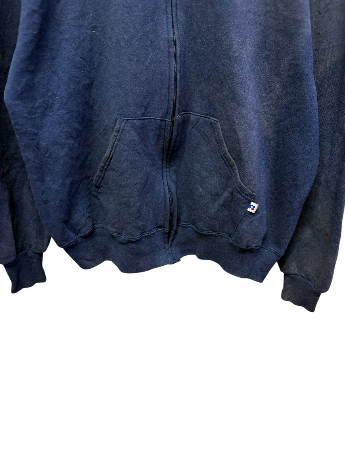 Russell Athletic Vintage Russell Atletic Zipper Hoodie Distressed Size US XL / EU 56 / 4 - 3 Thumbnail