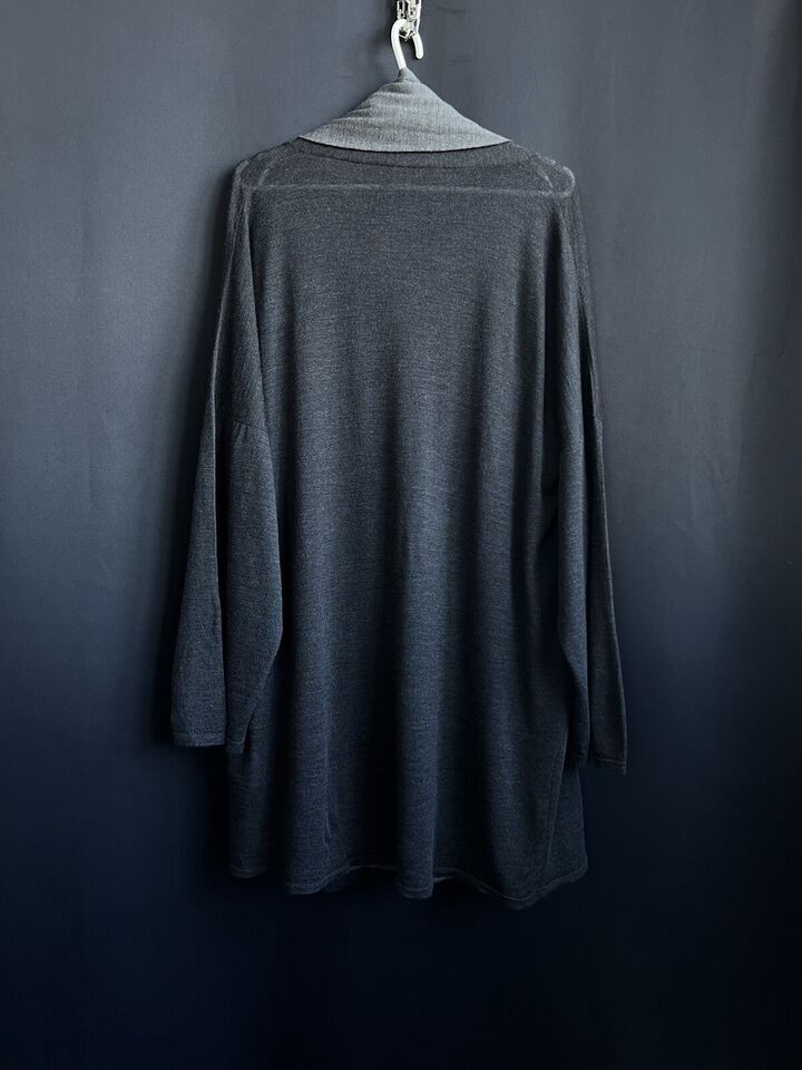 Max Mara Max Mara Women's Long Cardigan Fine Wool Gray Size M Size M / US 6-8 / IT 42-44 - 14 Thumbnail