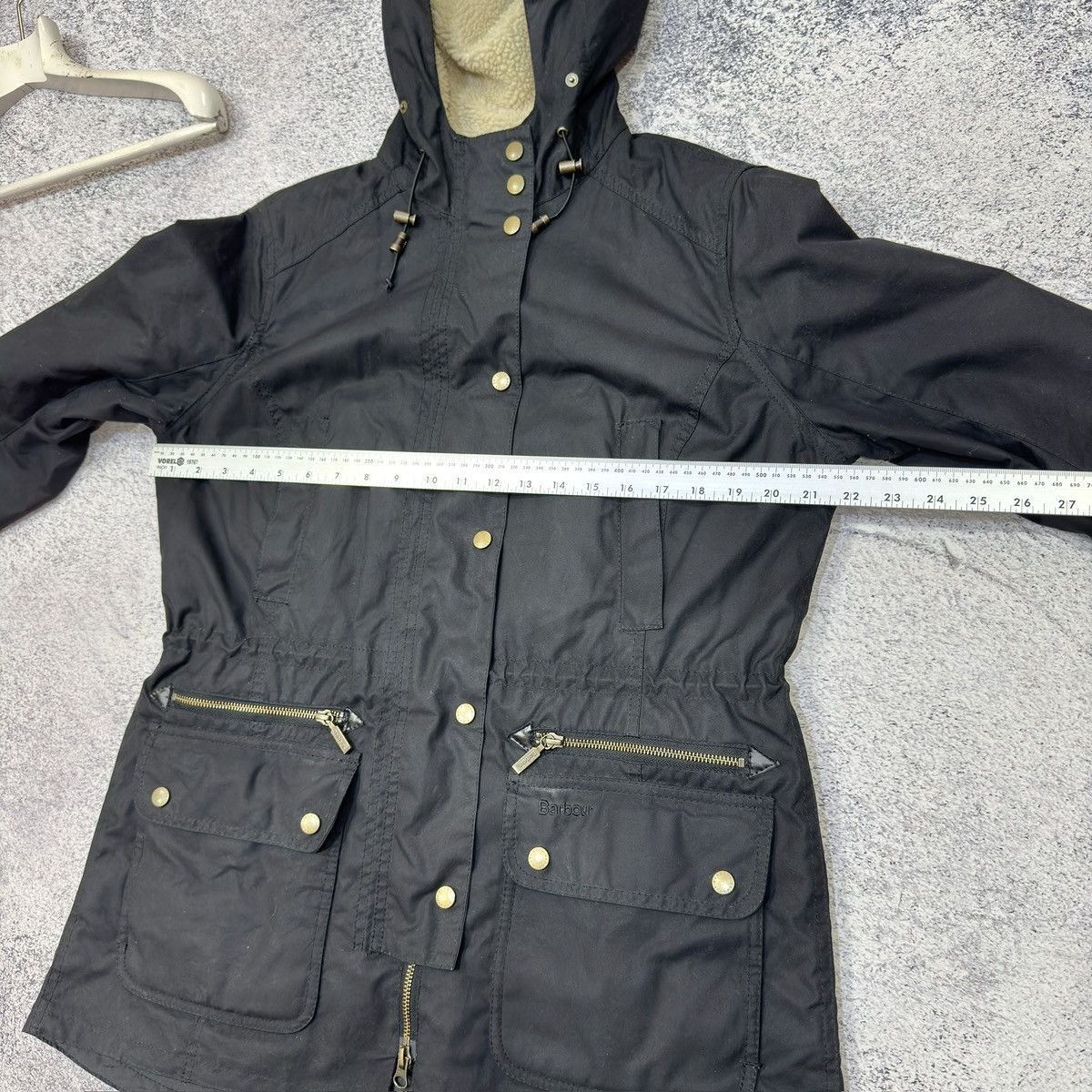 Barbour Barbour Kelsall Womens Black Waxed Parka Raincoat L size Size L / US 10 / IT 46 - 20 Thumbnail