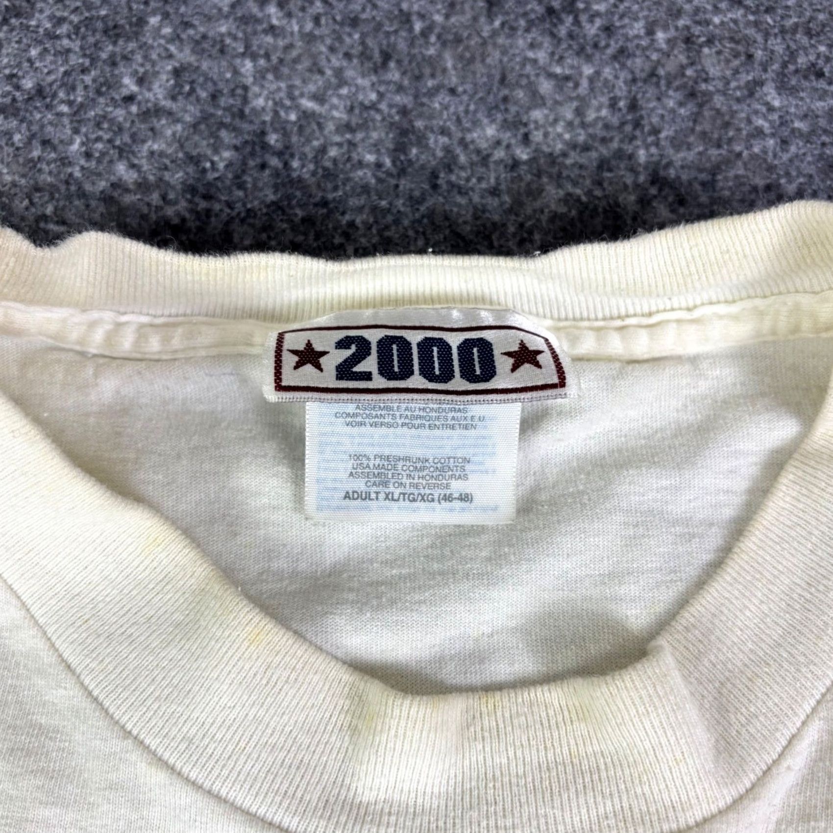 Vintage VINTAGE Stars & Stripes 2000 American Flag T Shirt Mens XL White Graphic Tee Size US XL / EU 56 / 4 - 6 Thumbnail