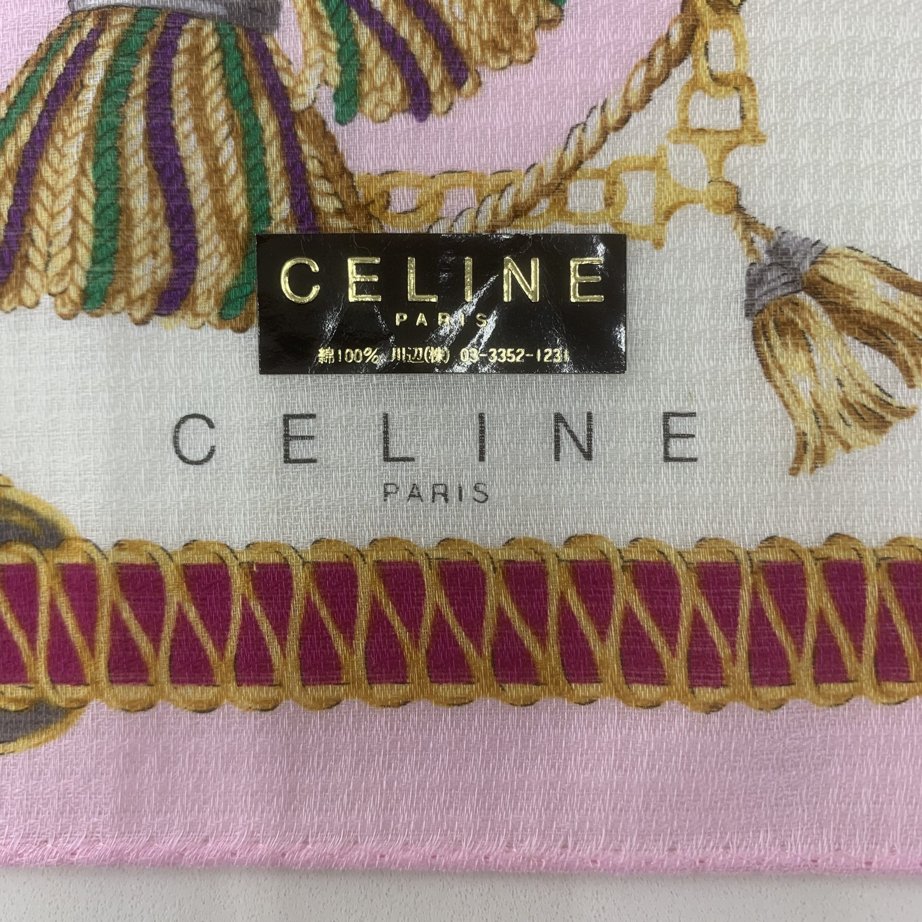 Celine Celine Handkerchief Bandana Neckerchief Pocket Square Size ONE SIZE - 4 Thumbnail