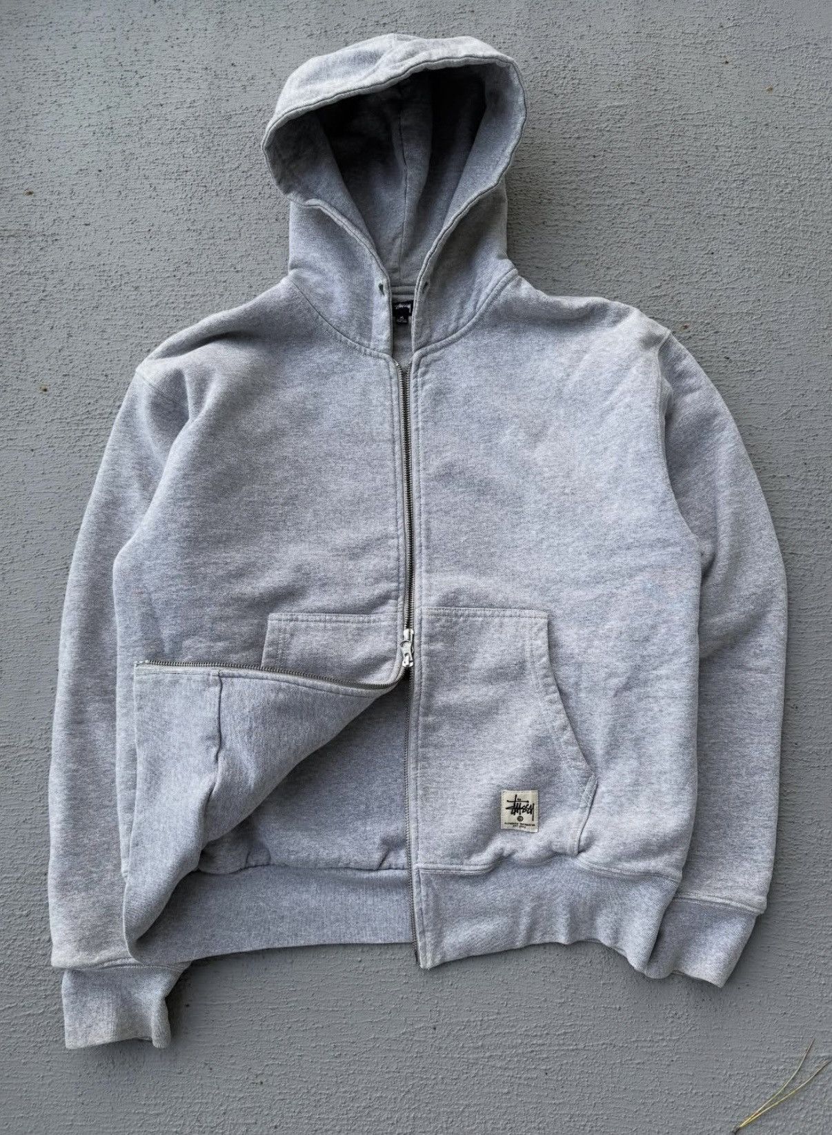 ®️en様 STUSSY DOUBLE FACE LABEL ZIP HOODIE STUSSY】DOUBLE FACE LABEL ZIP HOODIE ジップアップ (STUSSY/パーカー