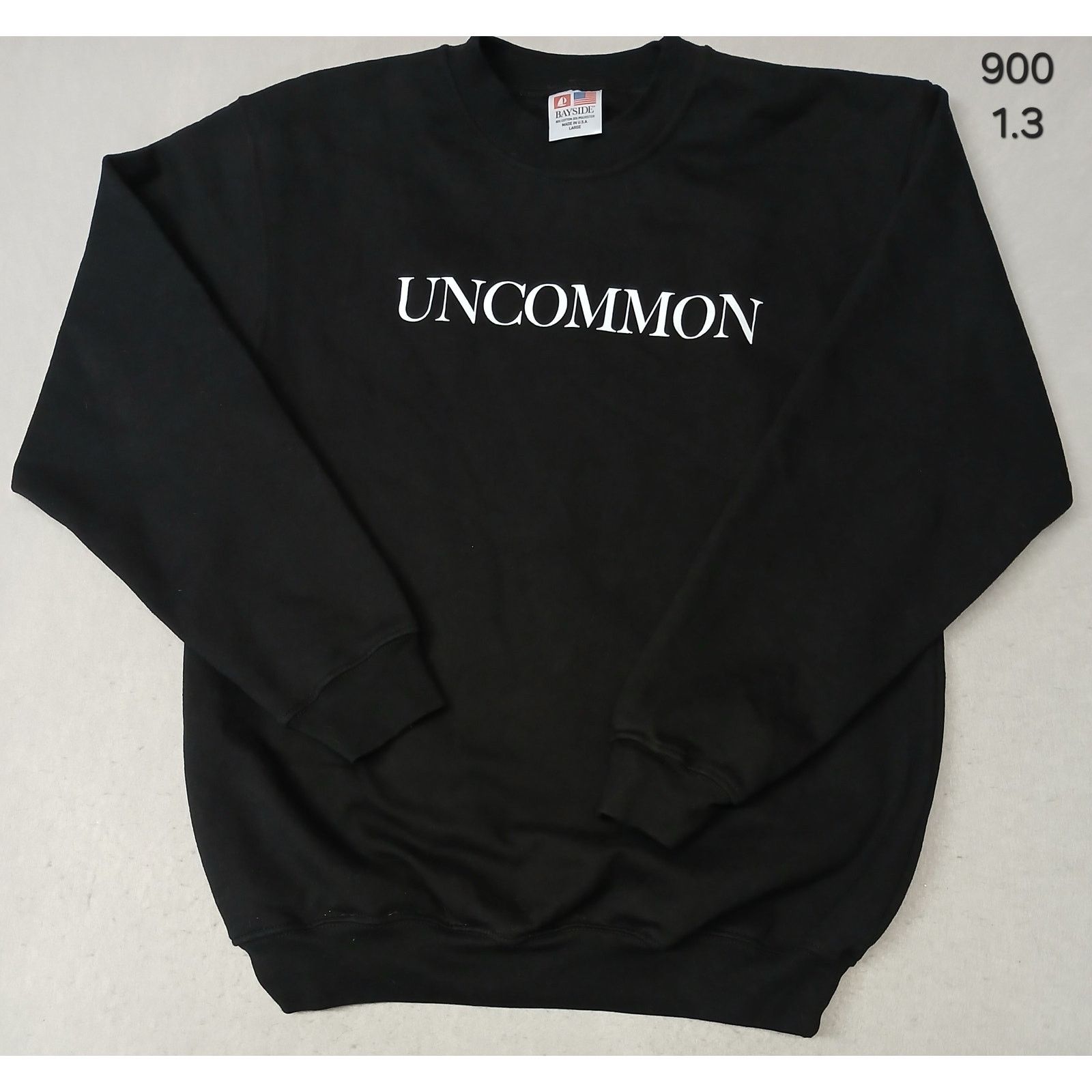 Other Bayside (Large) Adult's Black Crew Neck Pullover Sweatshirt Size US L / EU 52-54 / 3 - 1 Thumbnail