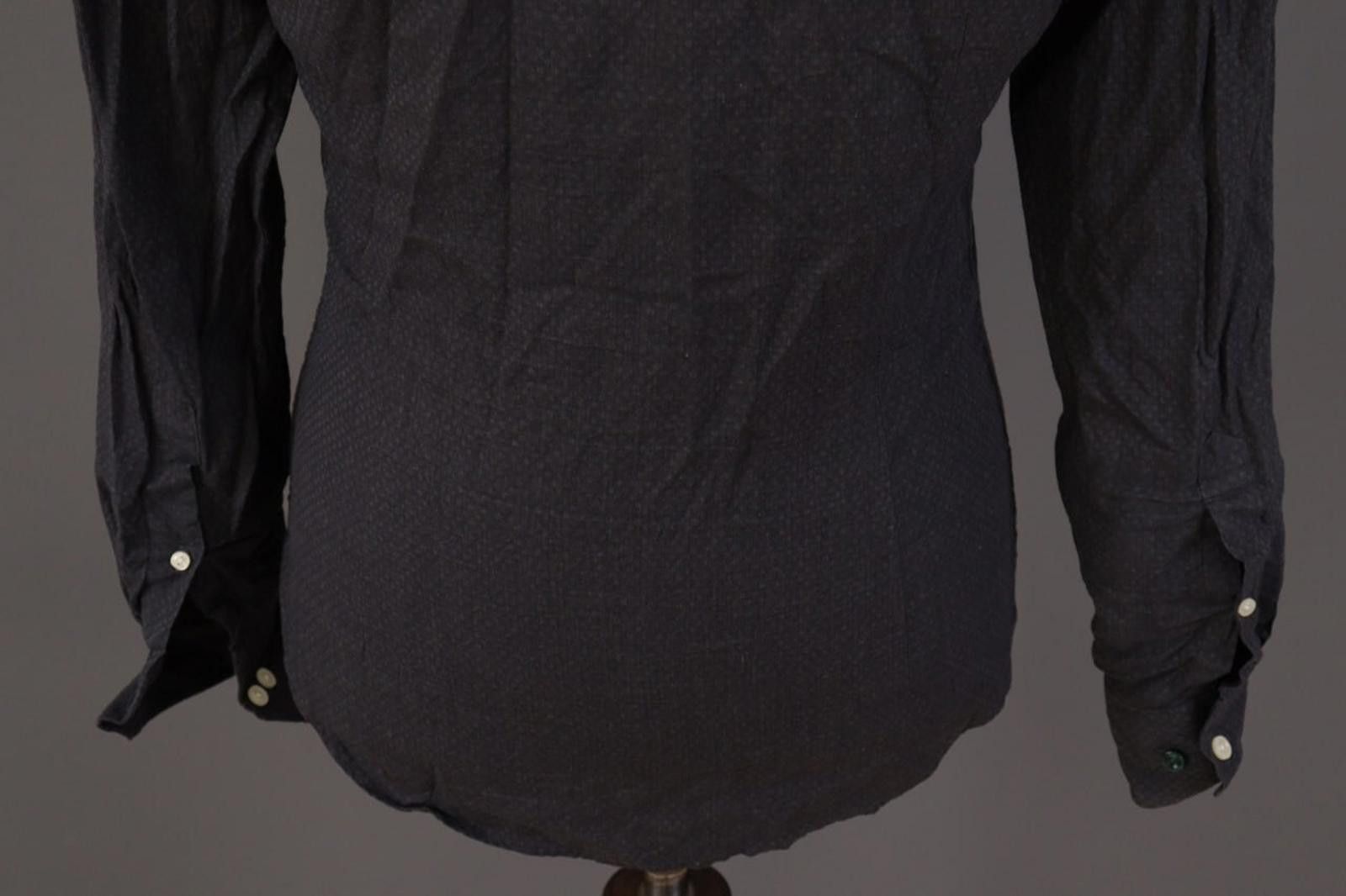 Eton Eton Slim Fit Black Dotted Button Down Shirt Size 38 S Size US M / EU 48-50 / 2 - 10 Thumbnail