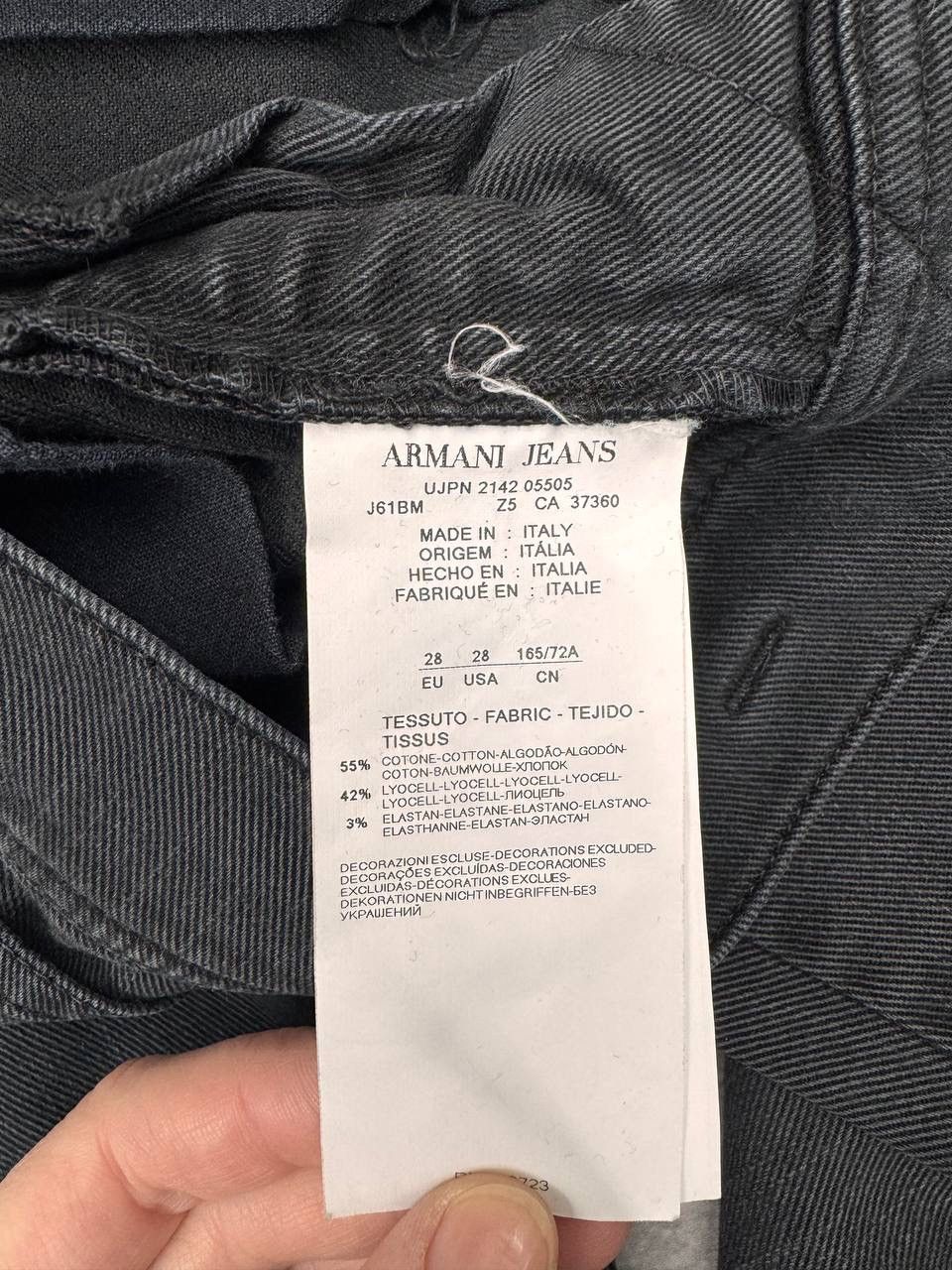 Armani Armani Jeans Women Black Straight Leg Jeans Size 28 Size 28" / US 6 / IT 42 - 9 Thumbnail