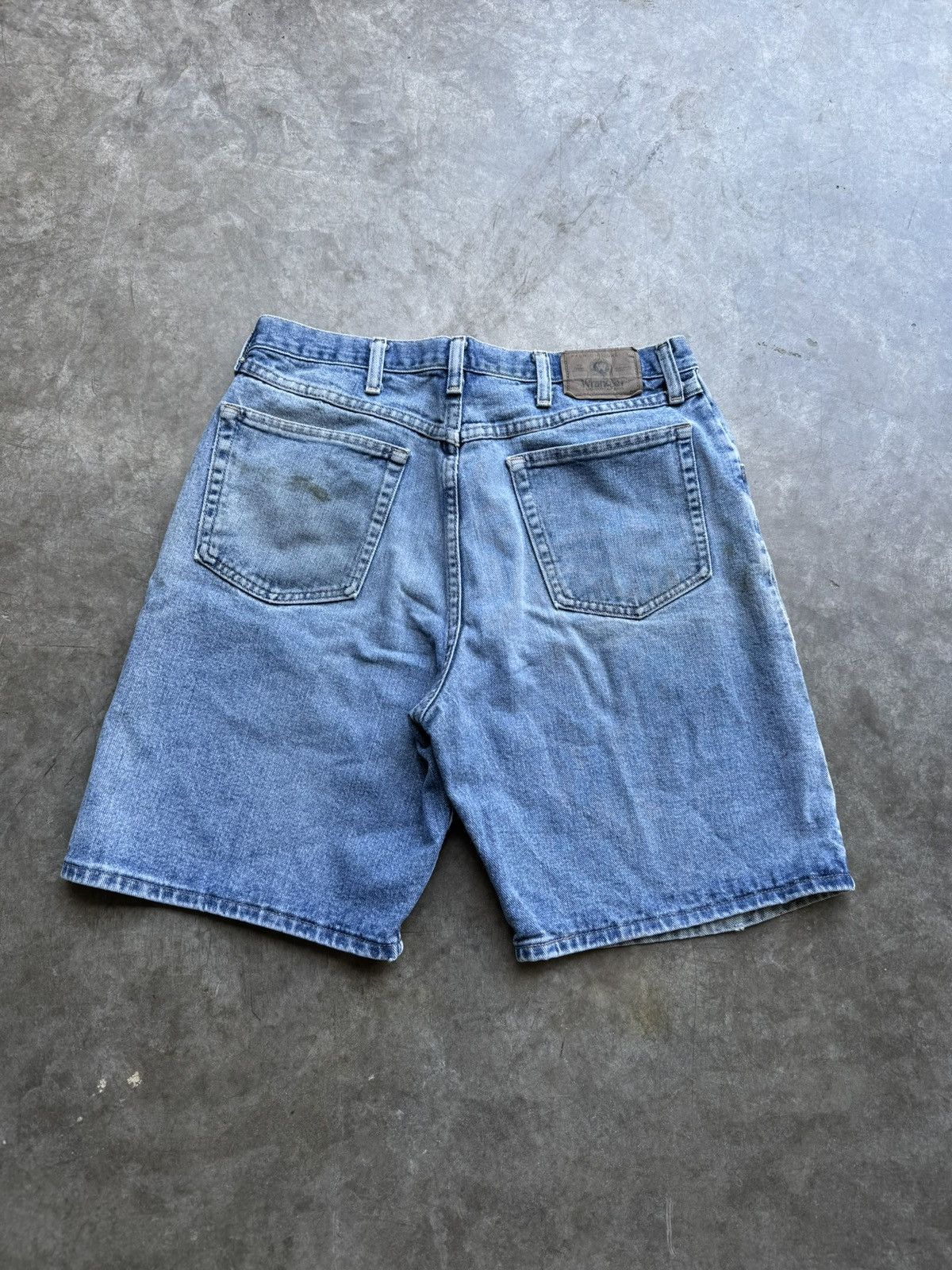 Wrangler Vintage 90’s/00’s Wrangler Light Denim Jean Shorts Size US 32 / EU 48 - 2 Thumbnail