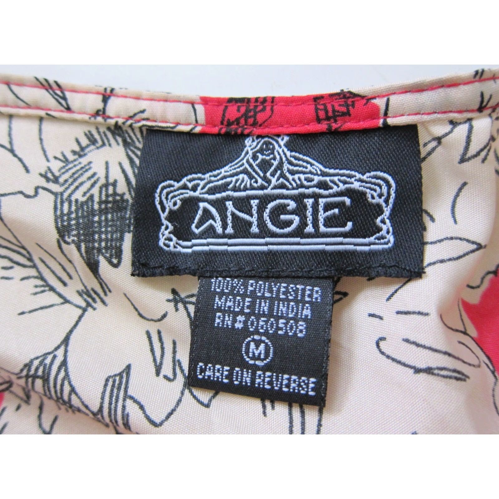Pinko Angie Pink Ivory Black Floral One Shoulder Empire Waist Sun Dress Women Medium Size M / US 6-8 / IT 42-44 - 4 Thumbnail