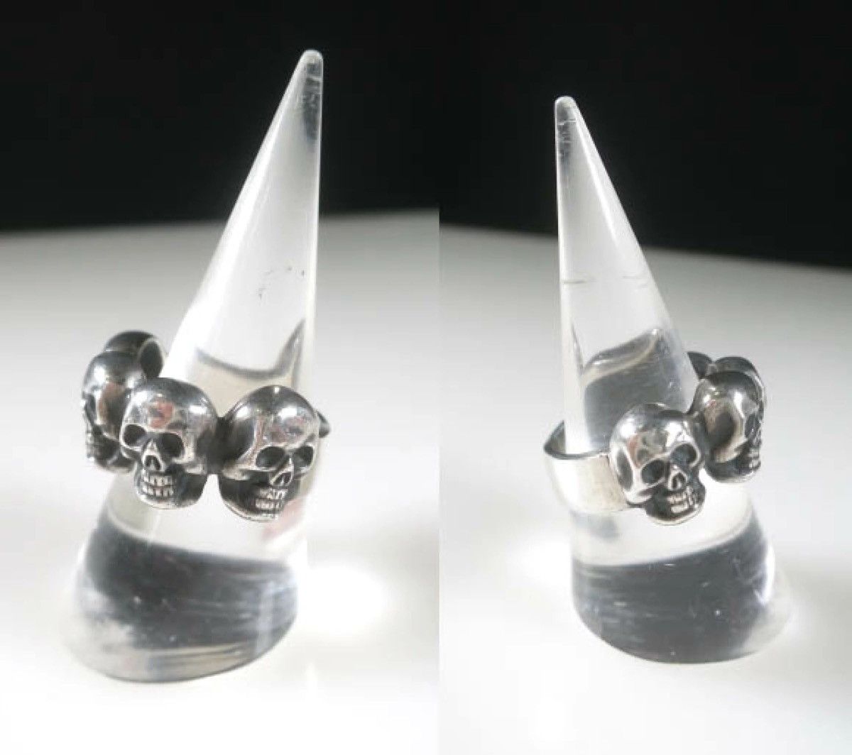 Jean Paul Gaultier US9 Vintage Jean Paul Gaultier Skull silver 925 Ring 19 Size ONE SIZE - 2 Thumbnail
