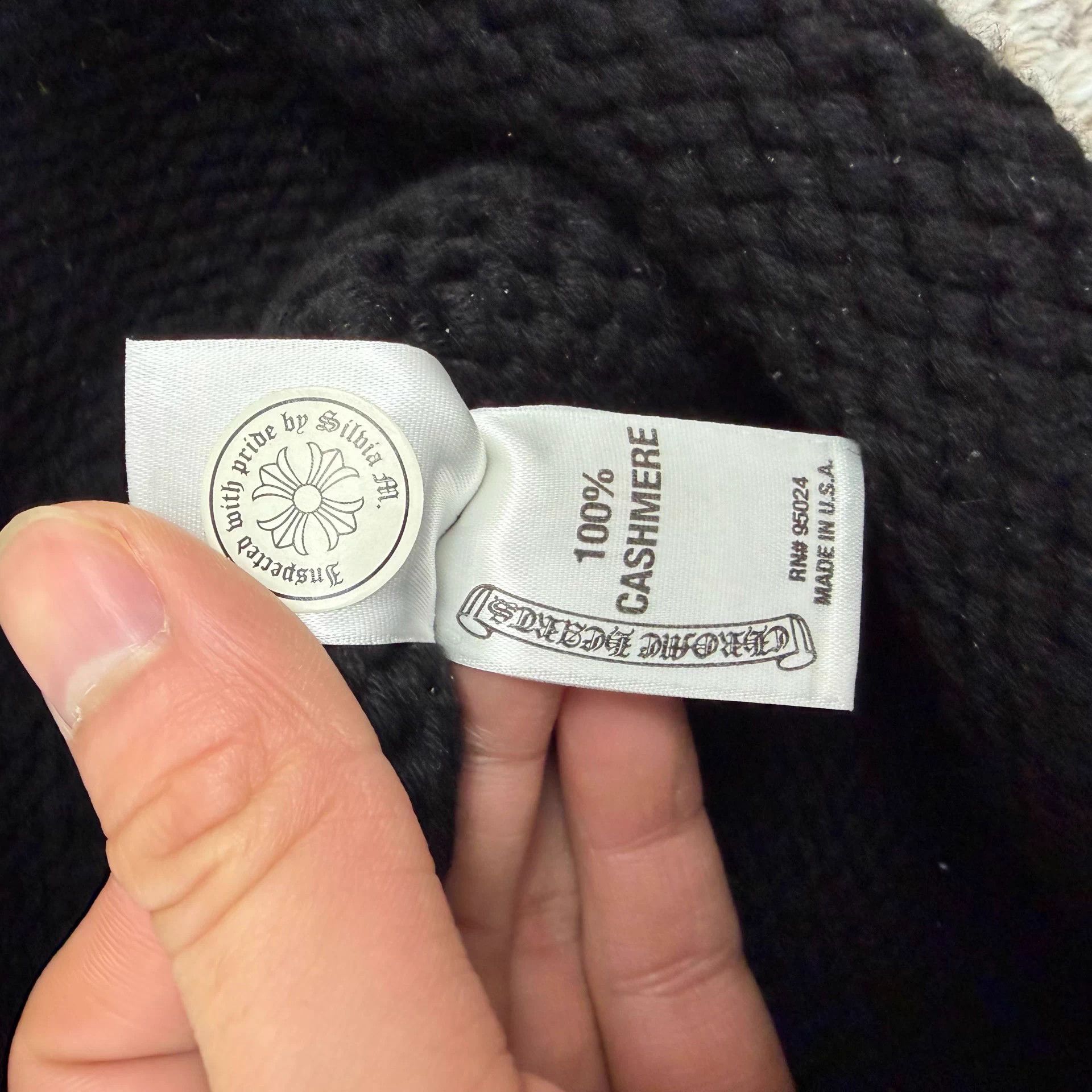 Chrome Hearts Chrome Hearts Silver Scout Flower Patch Blk Beanie Size ONE SIZE - 7 Thumbnail