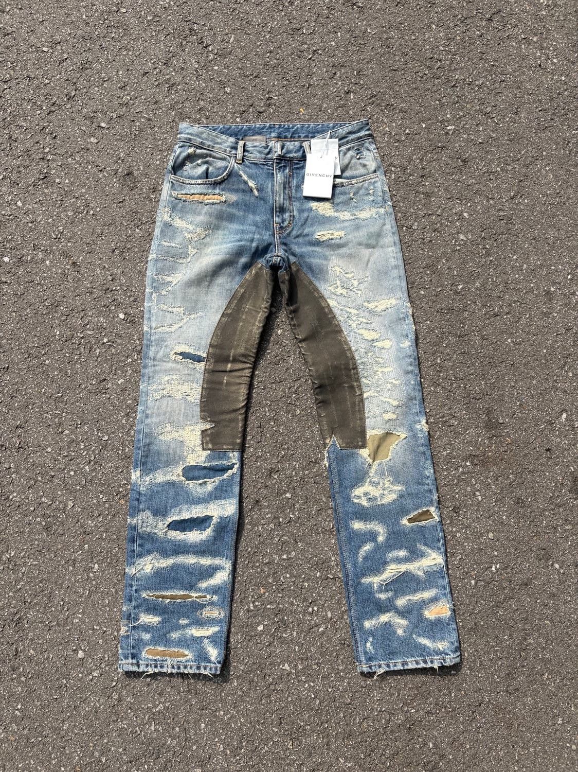 Givenchy Givenchy Moleskin Distressed Denim 31 Size US 31 - 3 Thumbnail