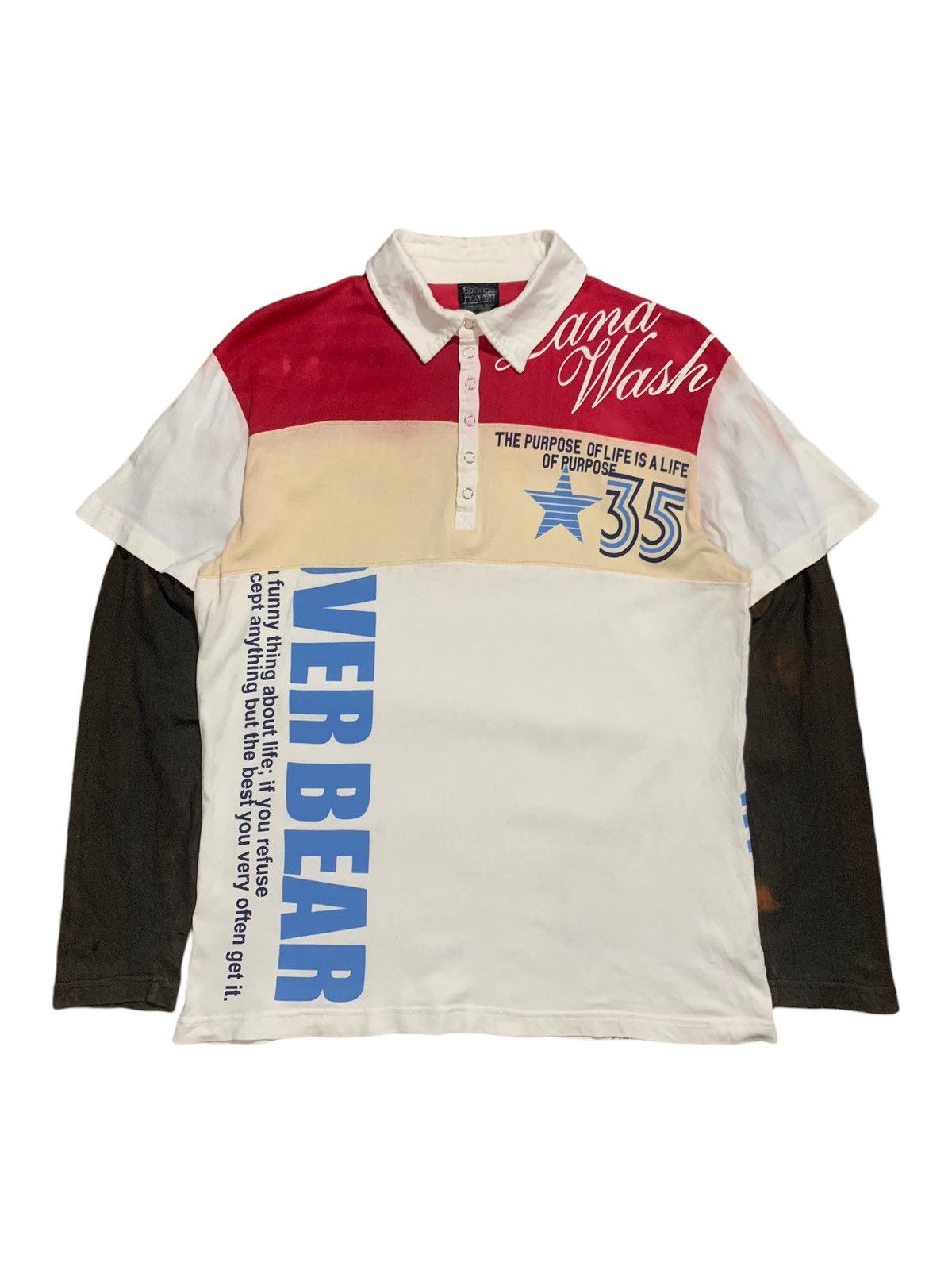 image of If Six Was Nine x Le Grande Bleu L G B Y2K Strange Heaven Double Layer Multi Color Baggy Iconic Tee