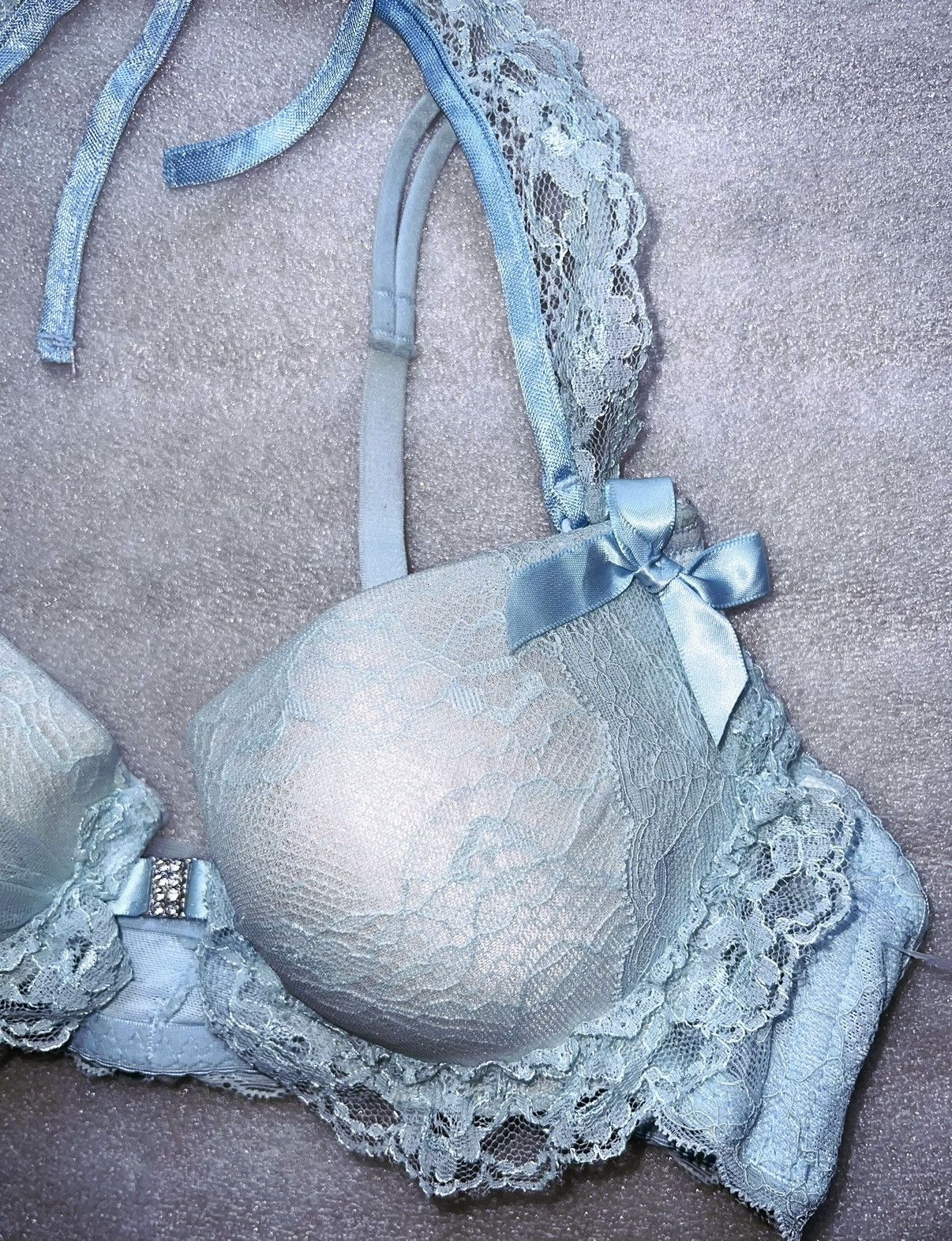 Japanese Brand Vintage Japanese blue fairy bra 🦋💙 Size ONE SIZE - 4 Thumbnail