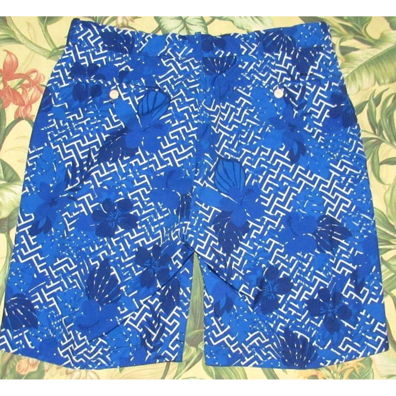 RLX Ralph Lauren Polo RLX Ralph Lauren RLX 10" Blue Floral Golf Shorts 34 Size US S / EU 44-46 / 1 - 3 Thumbnail