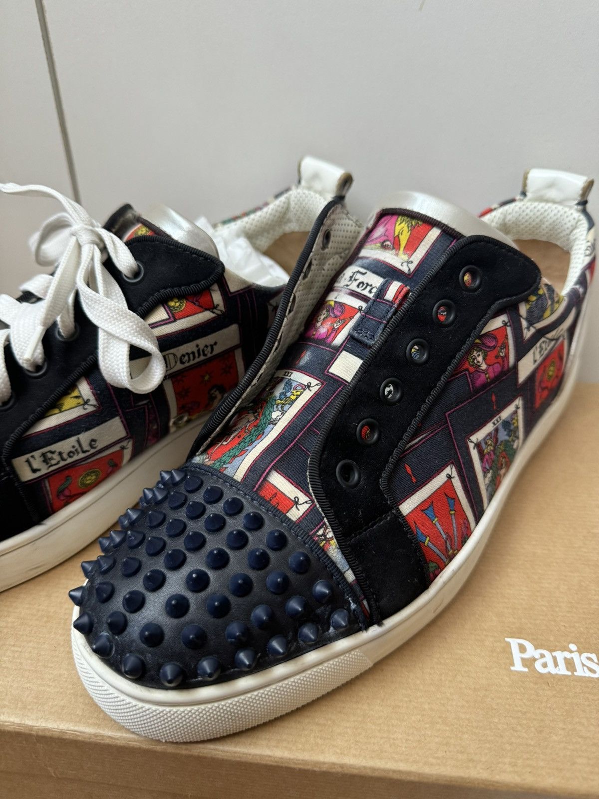 Christian Louboutin Louis Junior Spikes Sneakers Orlato Size US 8.5 / EU 41-42 - 4 Thumbnail