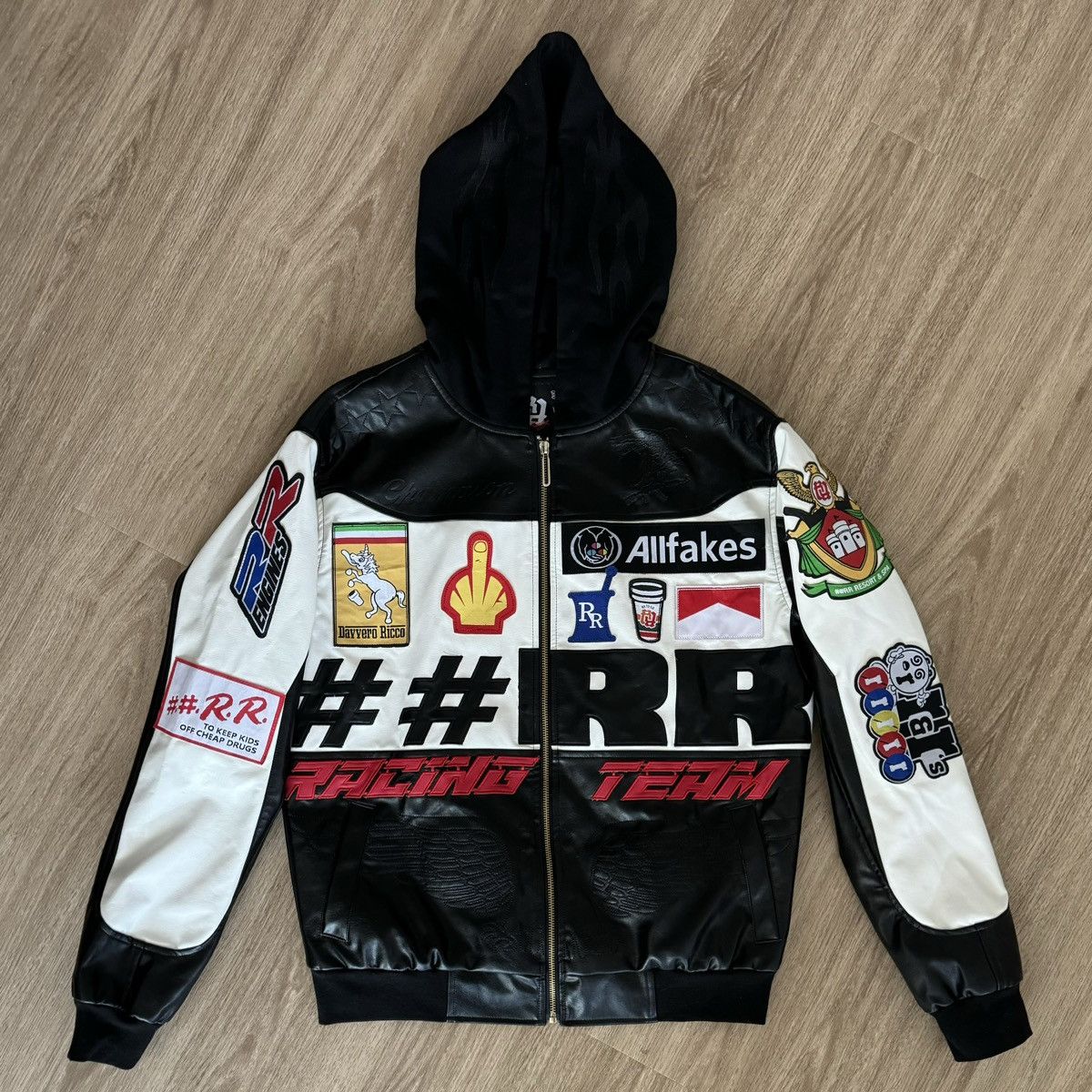 Streetwear REALLY RICH KANKAN FRIENDS&FAMILY TEAM RACING LEATHER