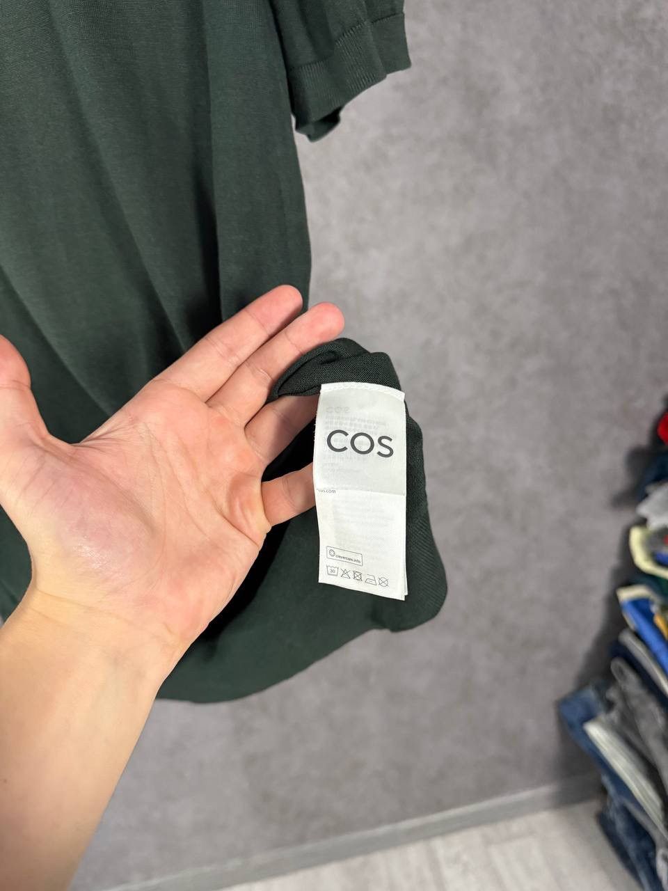 Cos COS designer silk polo tee Size US L / EU 52-54 / 3 - 4 Thumbnail