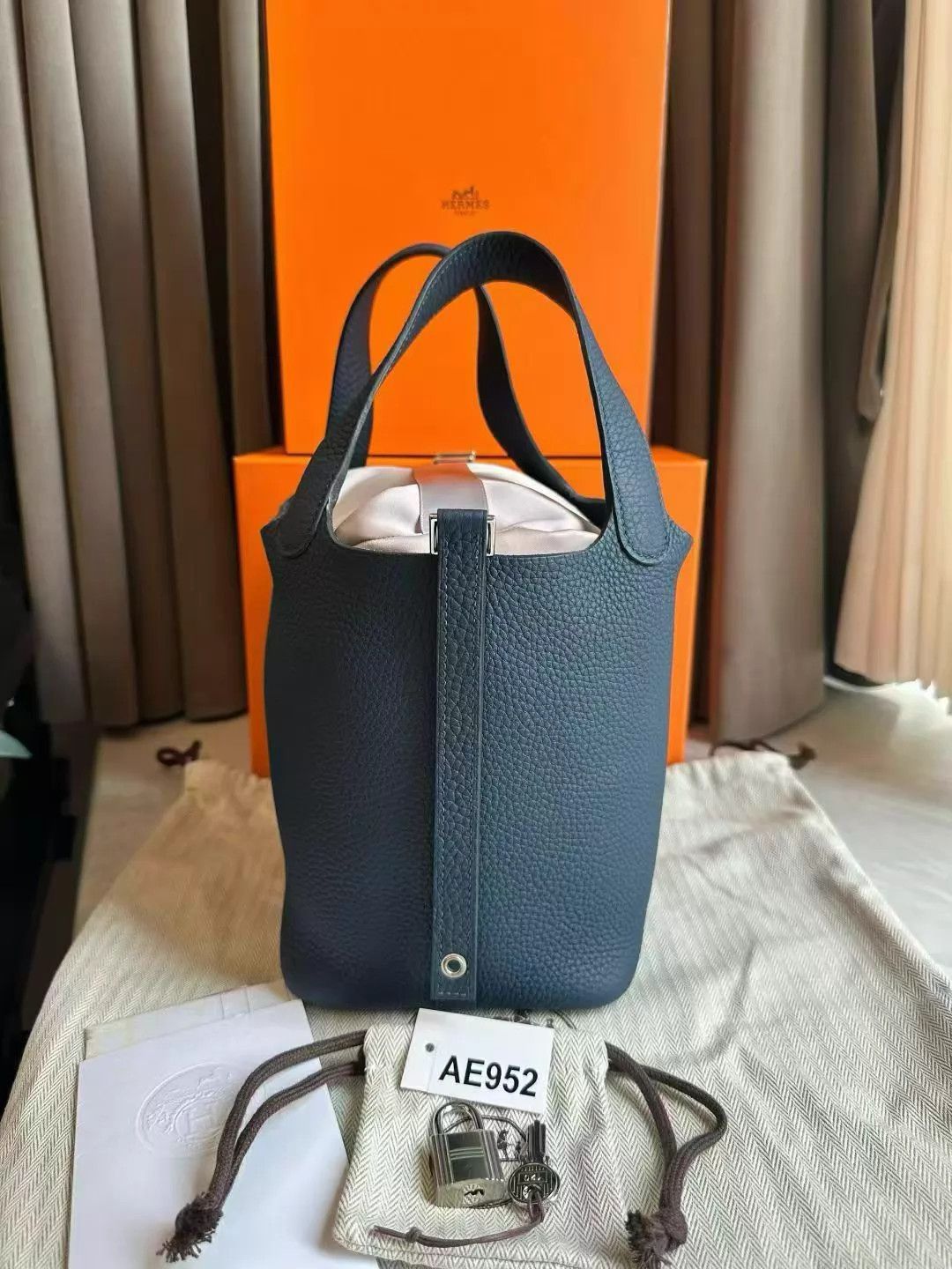 Hermes Hermès Picotin 18 Gray Silver Hdw W Full Set Mint Size ONE SIZE - 3 Thumbnail