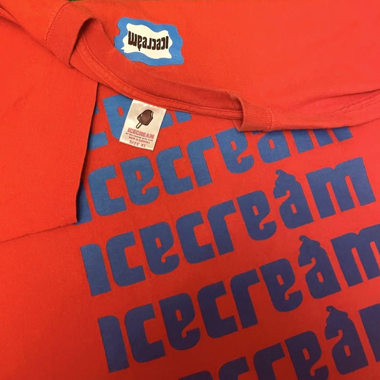 Vintage BBC Icecream T-Shirt University Crimson Red XL Mens 90s Billionaire Boys Size US XL / EU 56 / 4 - 2 Thumbnail