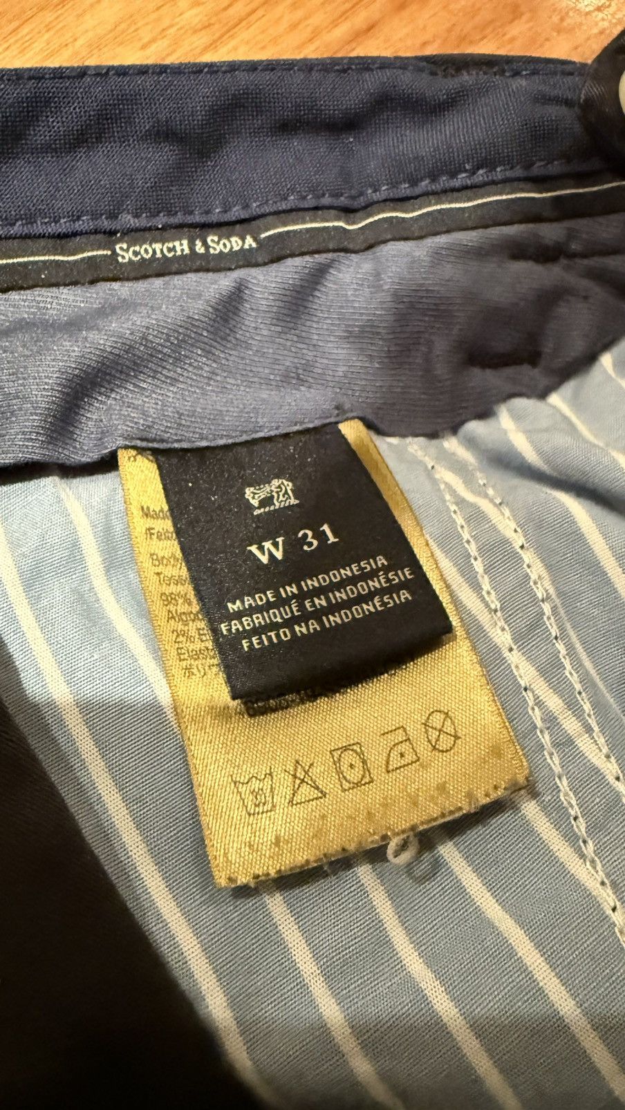 Scotch & Soda ESSENTIALS — STUART COTTON-BLEND TWILL SHORT Size US 31 - 3 Thumbnail