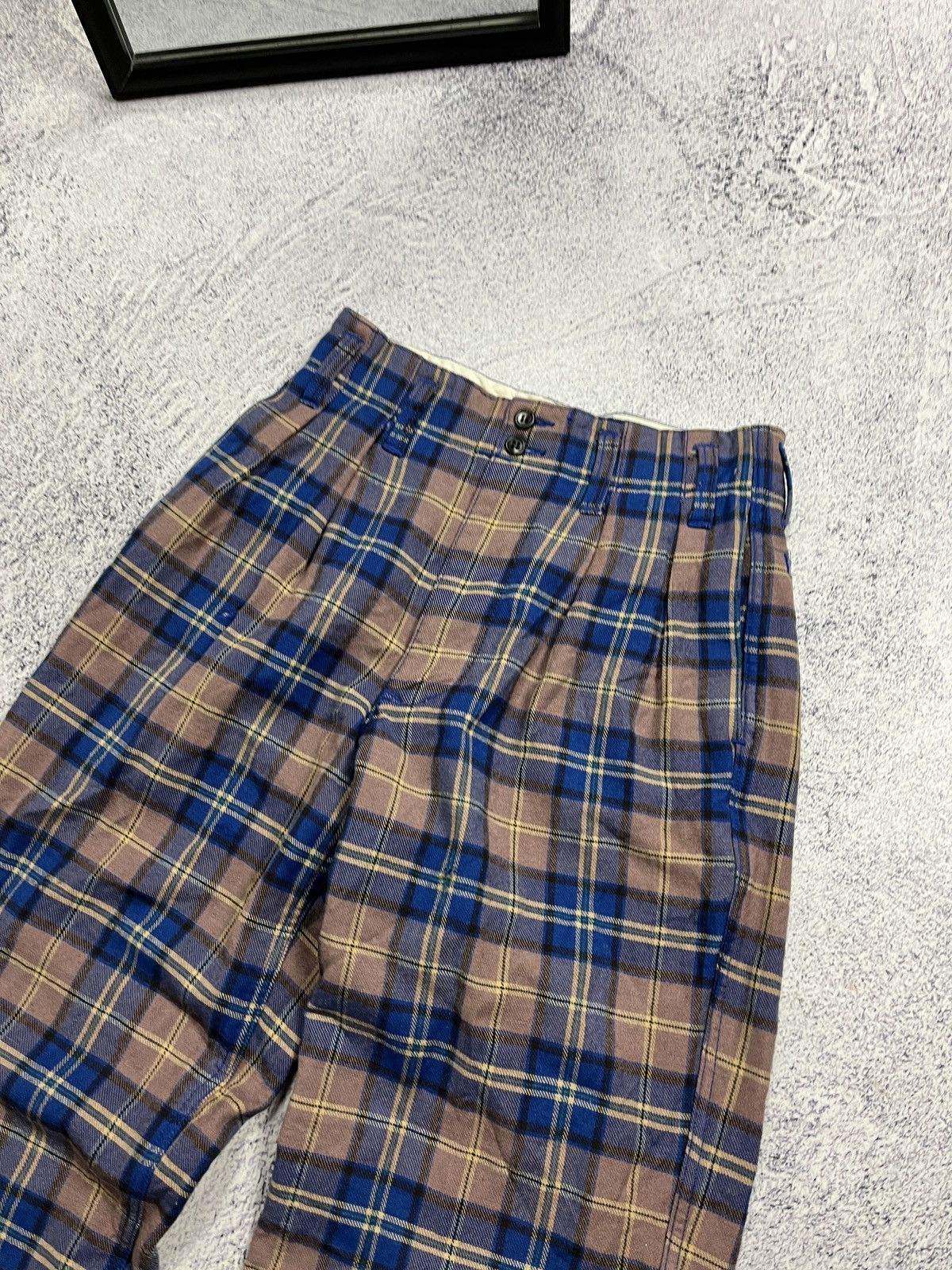 Nigel Cabourn Nigel Cabourn Vintage Wool Cheked Pants Rare Made in England Size 32" / US 10 / IT 46 - 6 Thumbnail