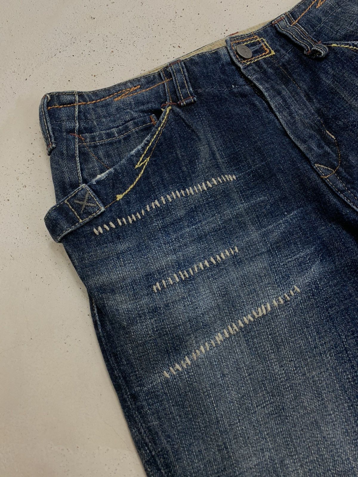20471120 × Japanese Brand Sweet Camel Flare Kapital Style Whisker Distressed Denim Size US 28 / EU 44 - 8 Thumbnail